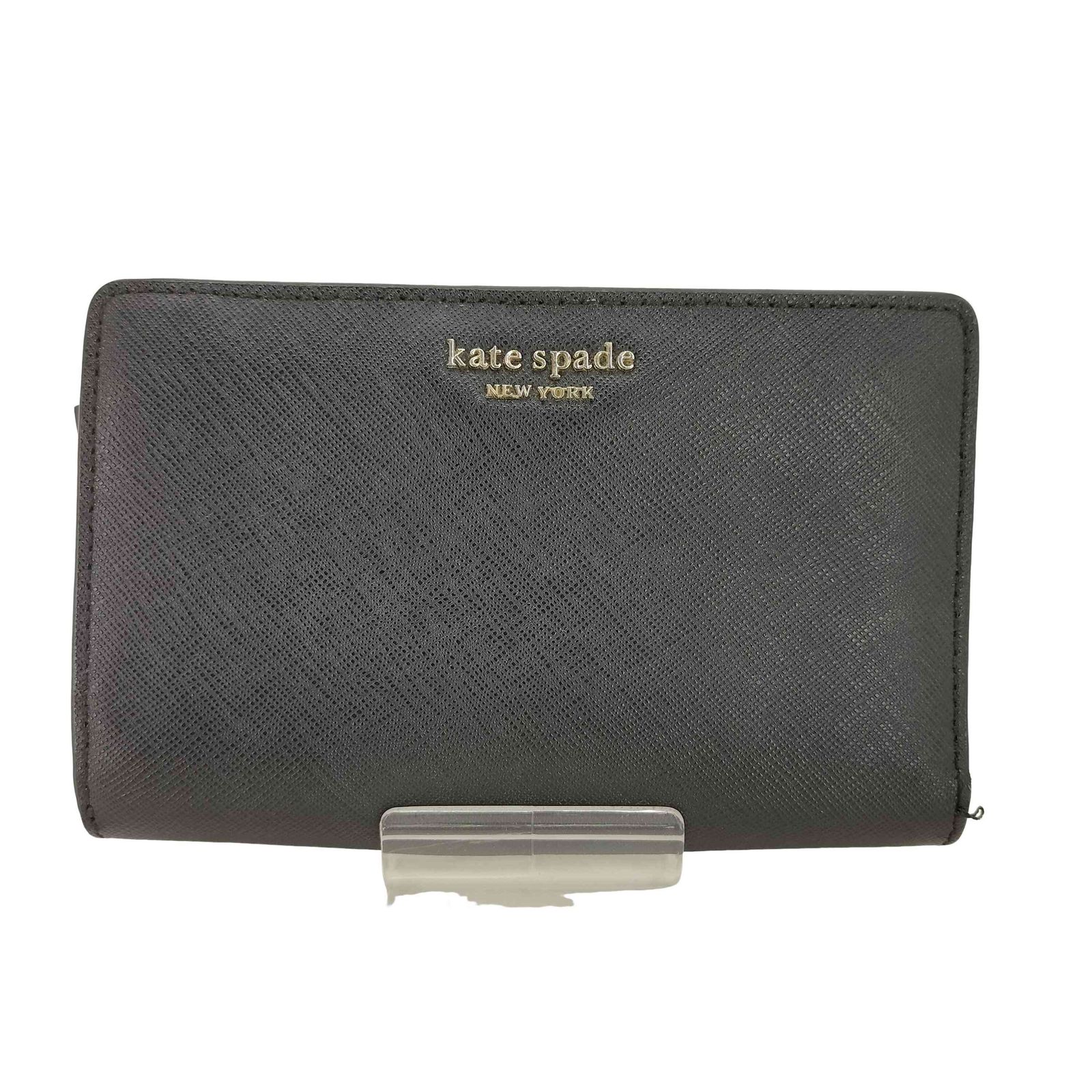 kate spade　折り財布　黒　ほぼ未使用 ケイトスペード Kate spade 二つ折り 財布 レディース 表記無