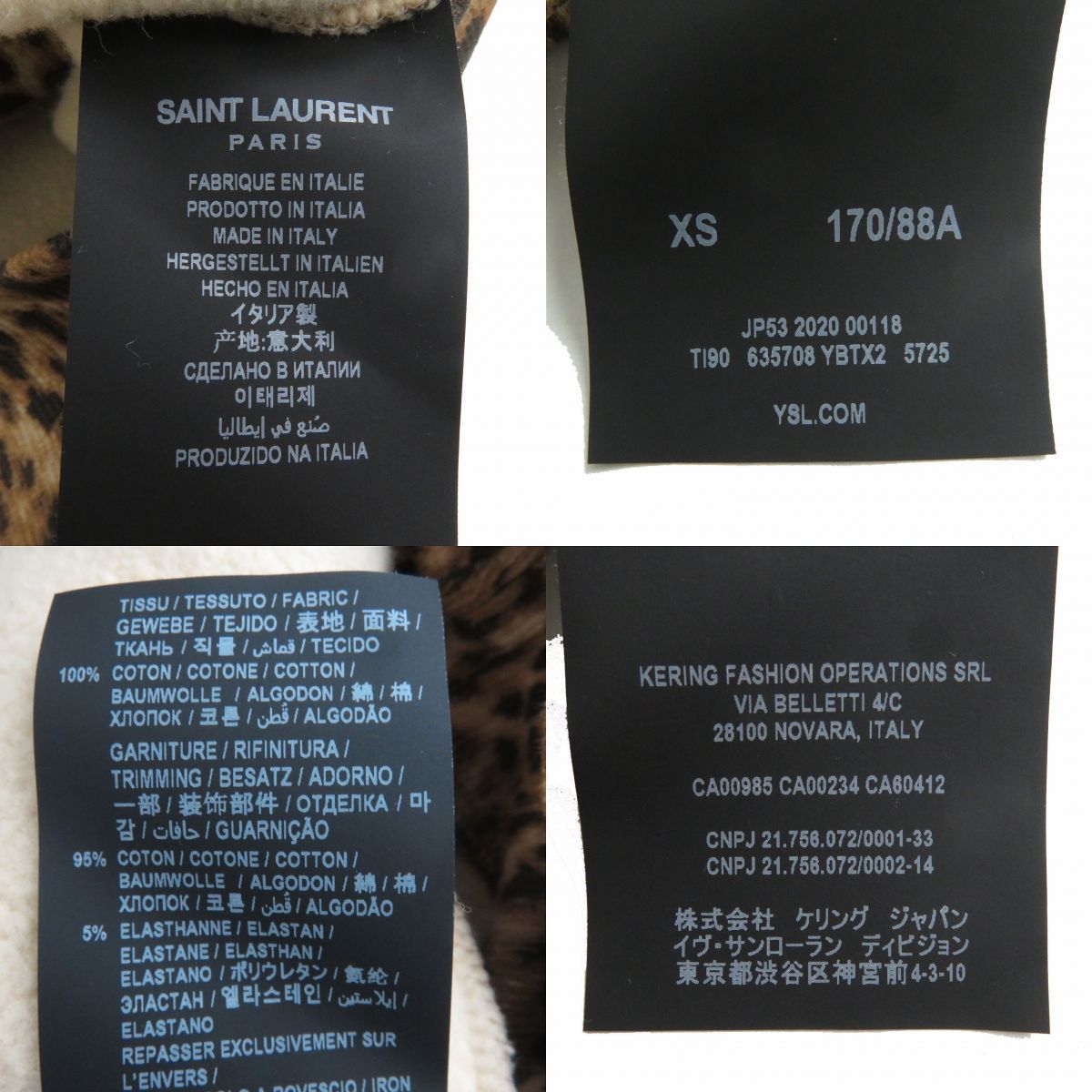 極美品△正規品 SAINT LAURENT PARIS サンローランパリ 2020年 635708 