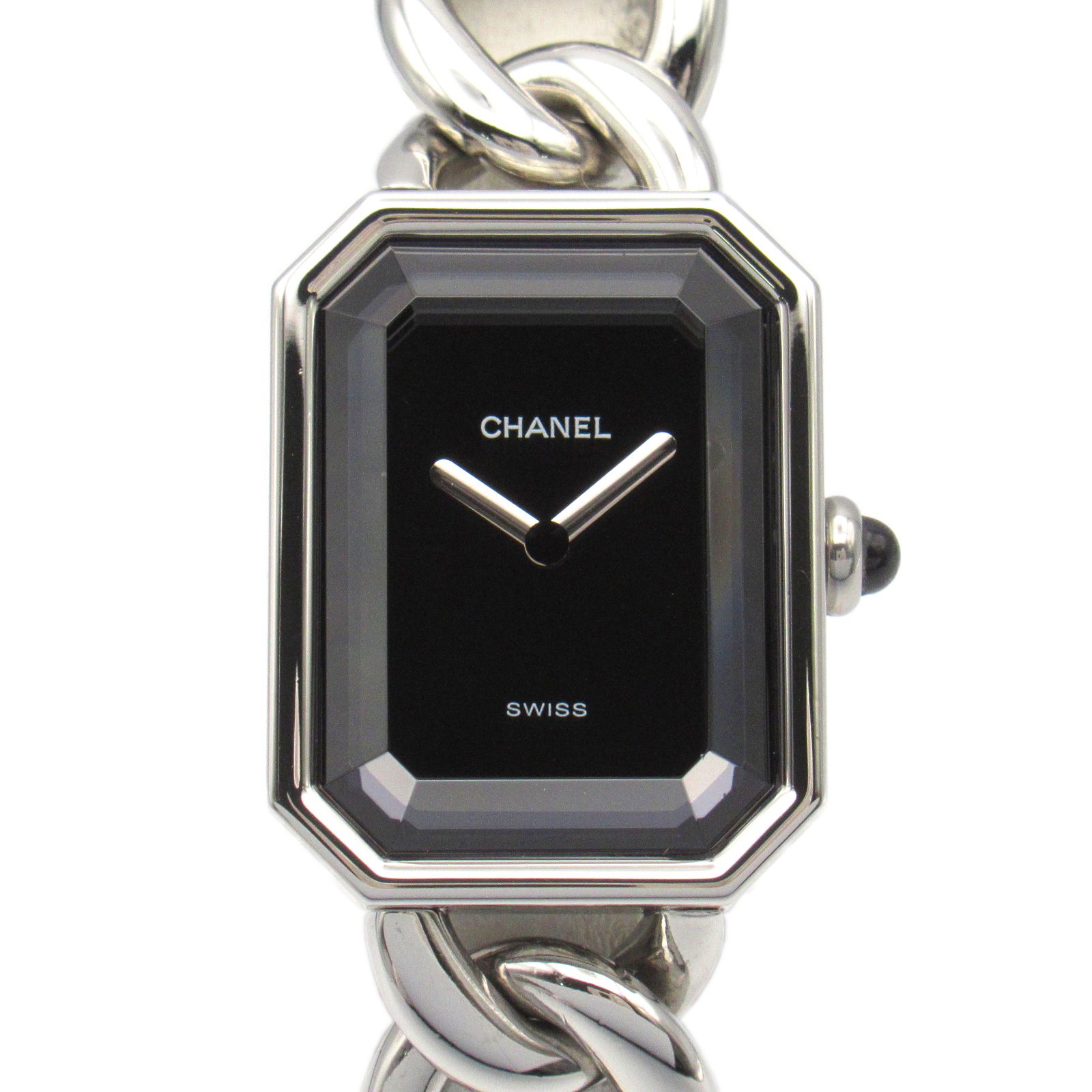シャネル CHANEL 腕時計 プルミエールM H0452 ブラック ステンレススチール プルミエールM レディース Used A
