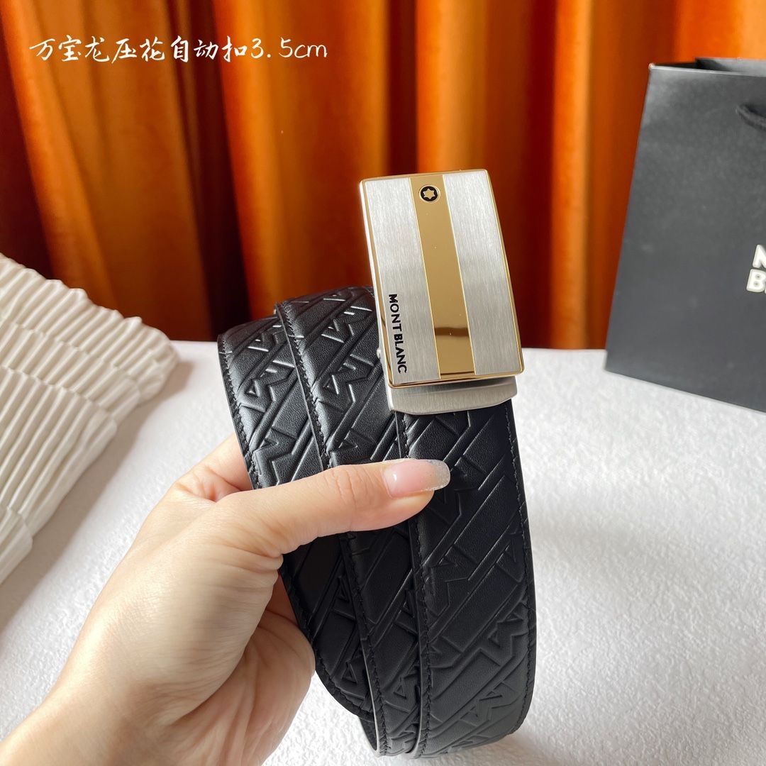 MONTBLANC モンブラン メンズ ベルト ロゴ MONTBLANC（筆記具、時計） モンブラン ベルト リバーシブル