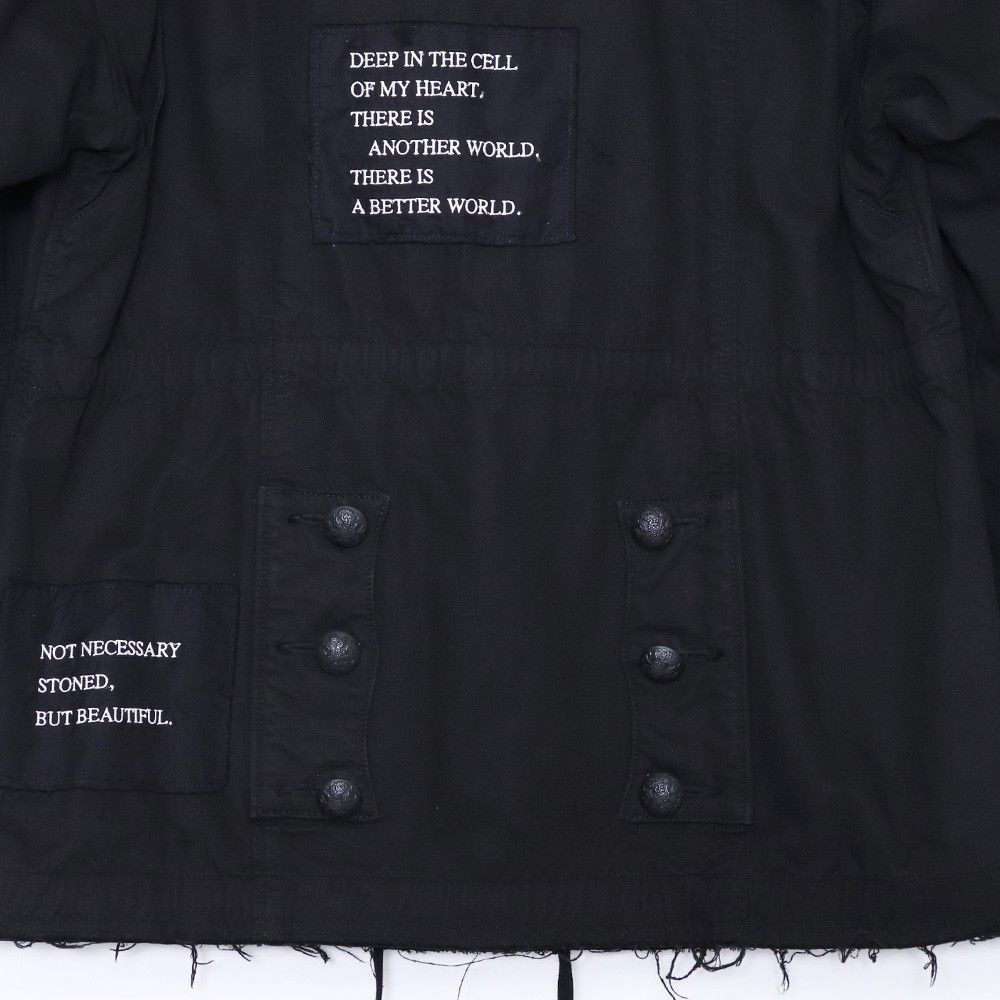 CHRISTIAN DADA Patched M65 Field Jacket サイズ46 ブラック CD-17S