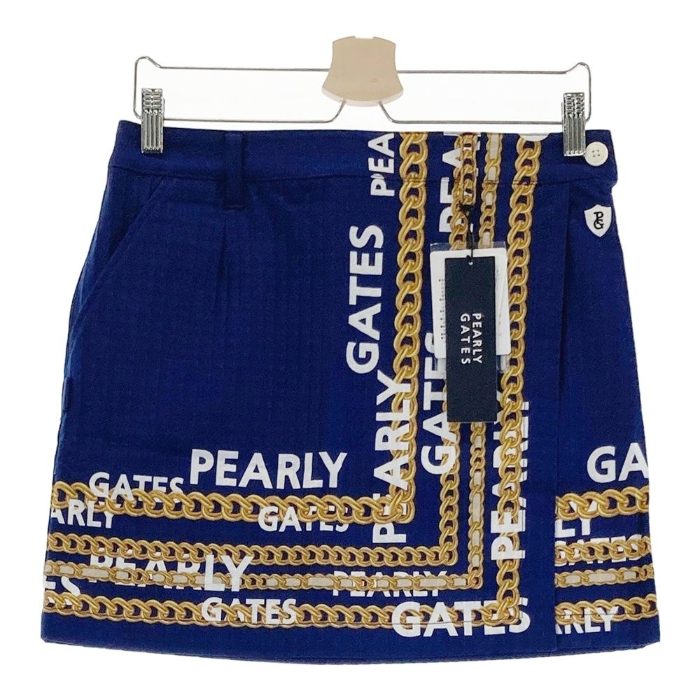サイズ 1 PEARLY GATES パーリーゲイツ 055-2234010 スカート チェーン ブルー系 240101527572 ゴルフウェア レディース ストスト