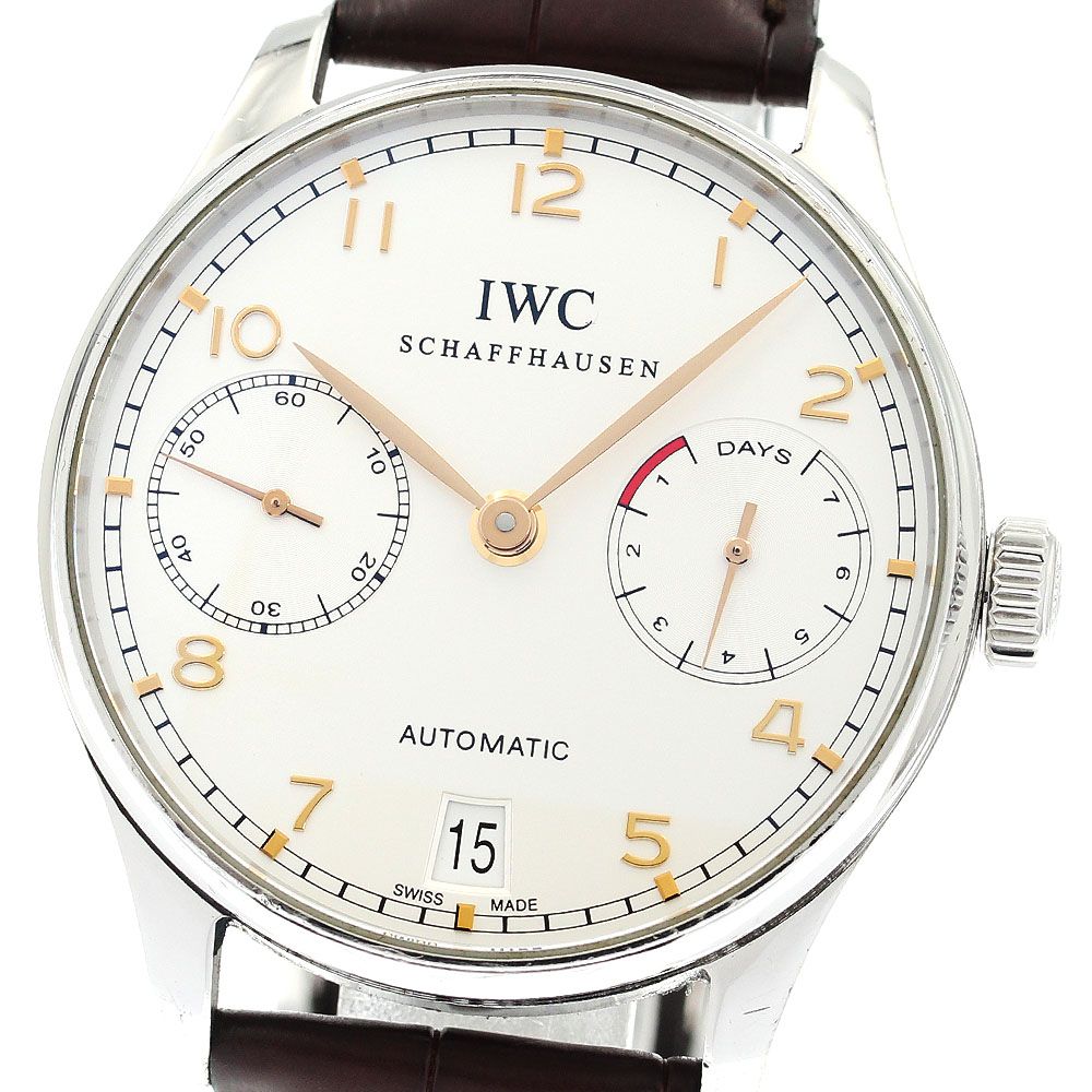 IWC IWC SCHAFFHAUSEN IW500114 ポルトギーゼ 7デイズ デイト 自動巻き