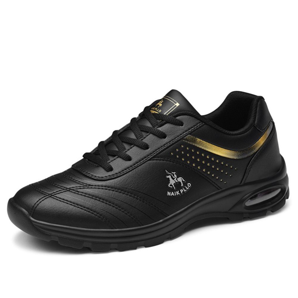  ☆ ブラック×ゴールド ☆ 43(28.5cm) ☆ ゴルフ シューズ メンズ カジュアル pmygolfshoes699 ゴルフシューズ メンズ 靴 クツ スパイクレス スポーツシューズ ウォーキングシューズ 運動靴 スニーカ シューズ(男性用)