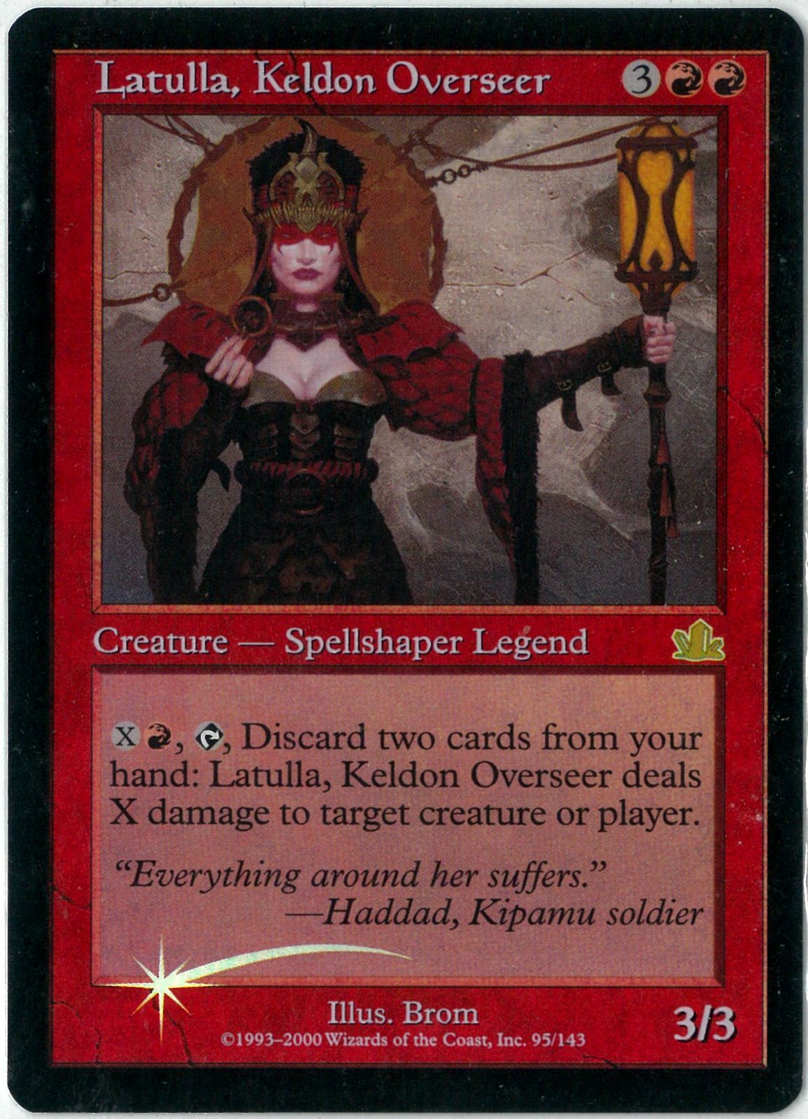 FOIL/MTG/英語版/ケルドの軍監ラトゥーラ/Latulla, Keldon Overseer 