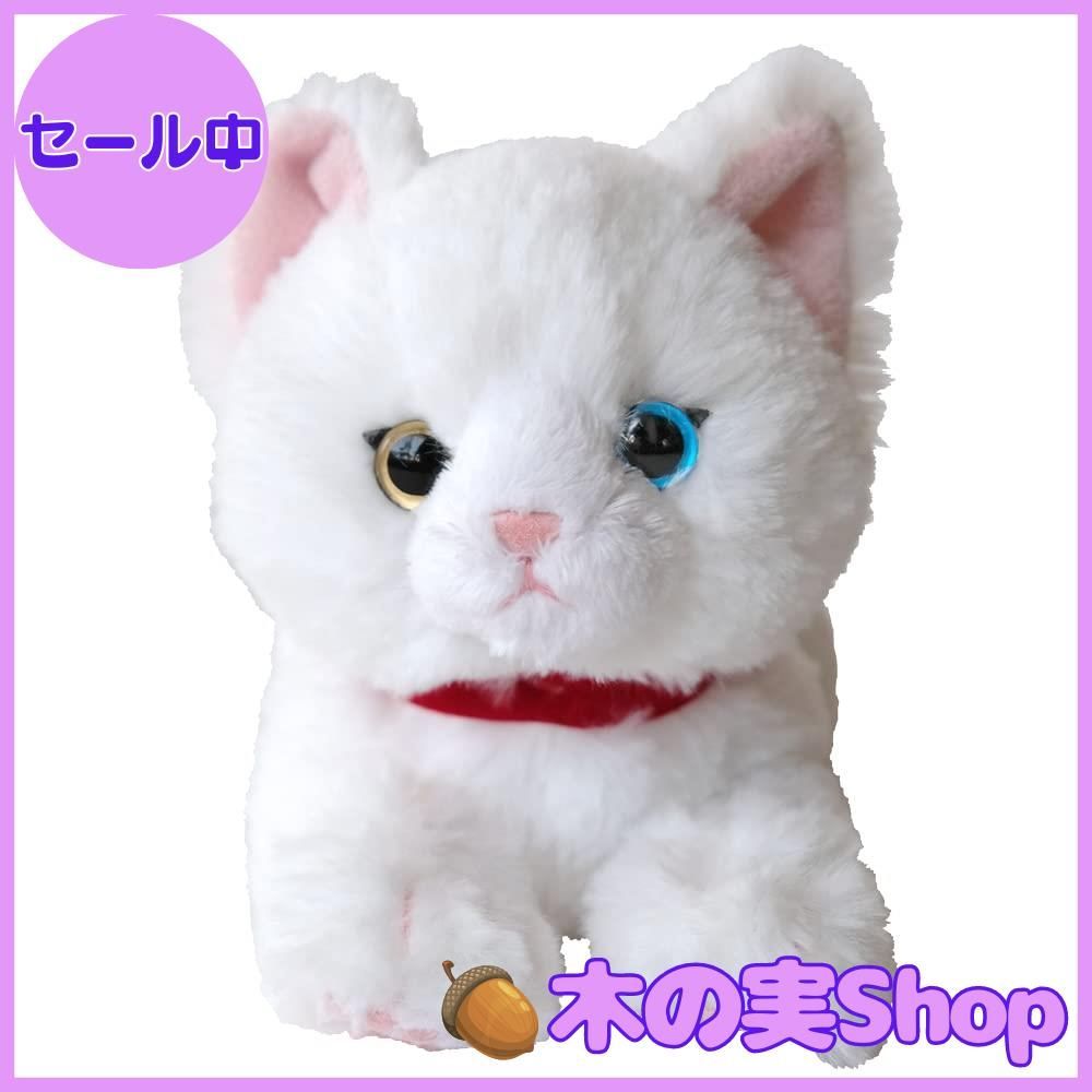 Amazon.co.jp: サンレモン ひざ ねこ オッドアイ ホワイト SS 11