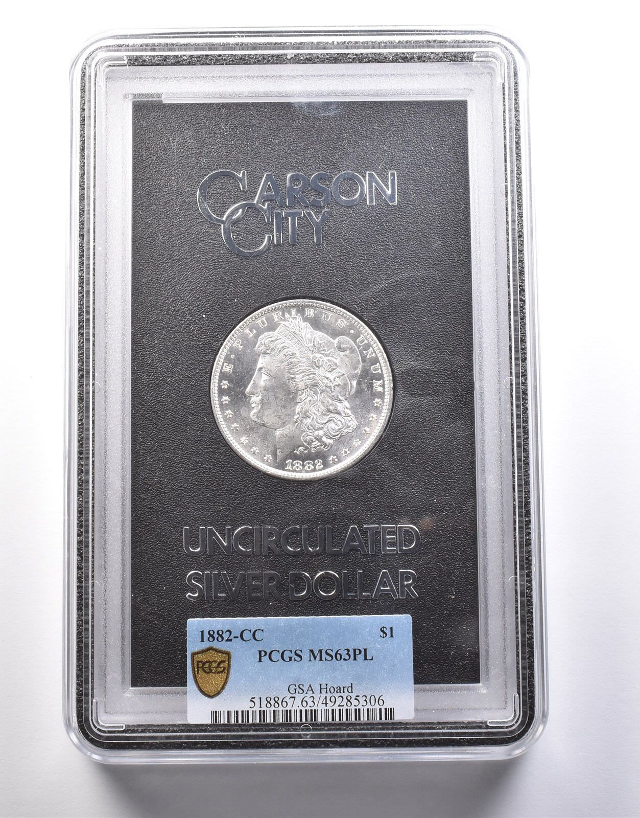 1882年-CC モルガン銀貨 GSA ホード MS63 PL PCGS *9924 - メルカリ