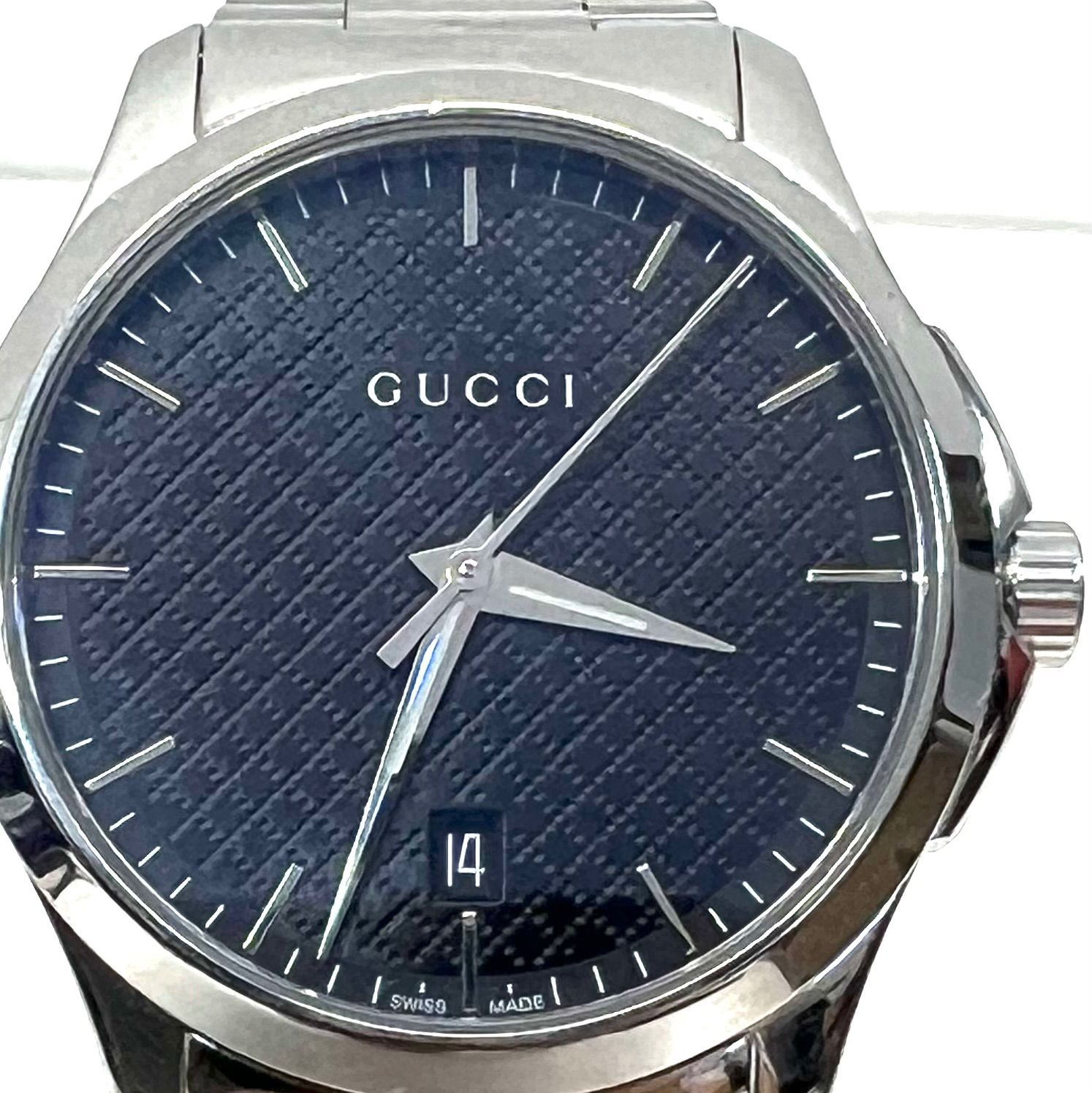 極美品】GUCCI グッチ 腕時計 Gタイムレス 126.4 稼働 箱あり メンズ 