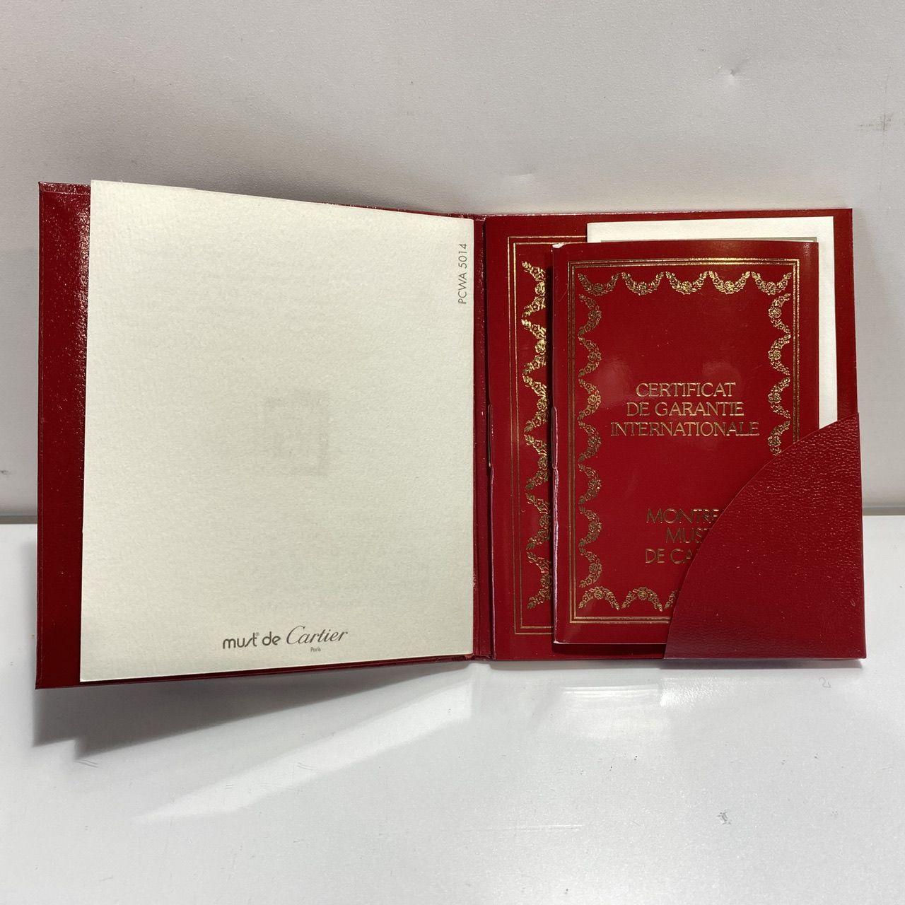 Cartier カルティエ Watch 時計 ケース 外箱 空箱 2段 赤×黒 Cartier カルティエ Watch 時計 ケース 外箱 空箱 2段 赤×黒