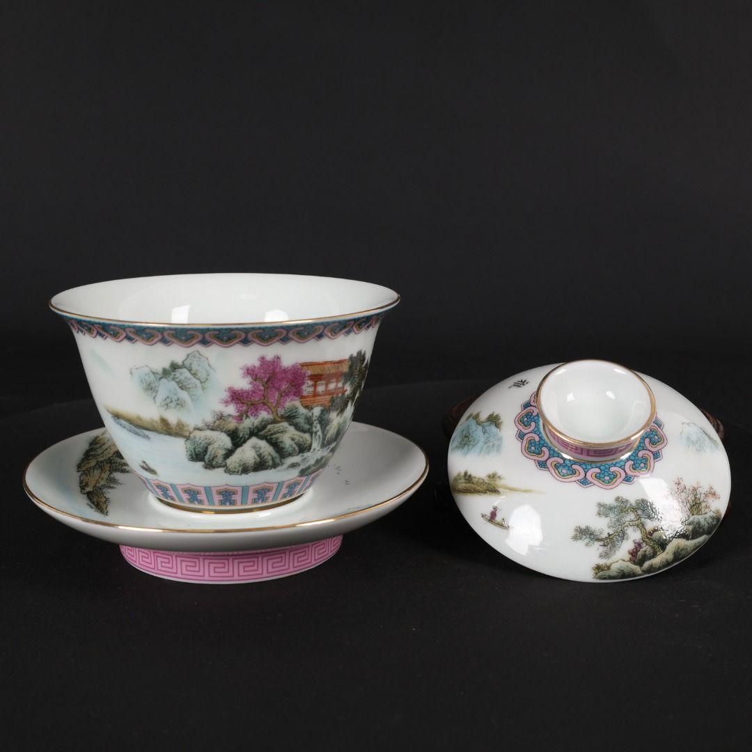 パステル緑海水竜紋蓋碗 中国茶器 景徳镇 蓋付き茶器 飲茶食器 煎茶具 未使用品 パステル色紅龍紋蓋碗 中国茶器 景徳? 蓋付き茶器 飲茶食器 煎茶