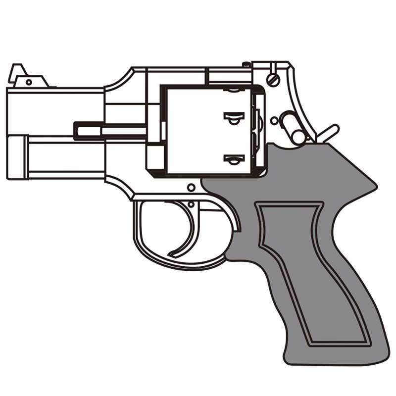 【12月発売予定】マルシン 6mmBB 新型パッキン Xカートリッジ式ガスリボルバー マテバ 3インチ ブラックヘビーウエイト 木製グリップ仕様