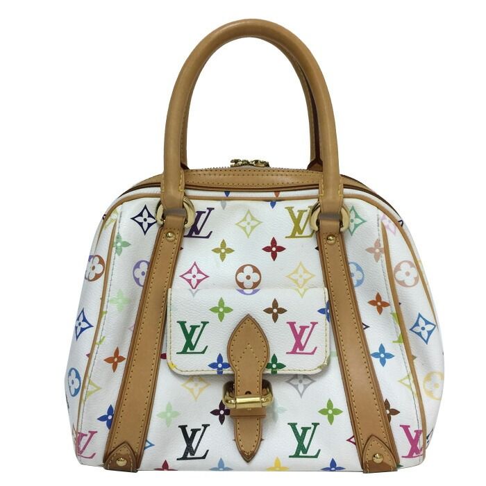 美品　LOUIS VUITTON プリシラ ハンドバッグ ルイ ヴィトン LOUIS VUITTON プリシラ モノグラム マルチカラー