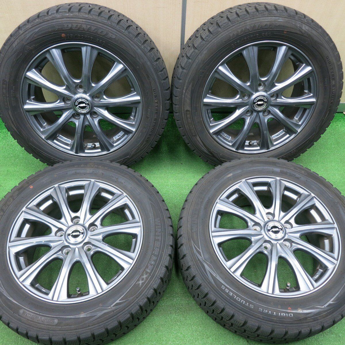 キレイ スタッドレス 205|60R16 ダンロップ ウインターマックス WM01 AXEL アクセル 16インチ PCD114.3|5H 5010304NJス
