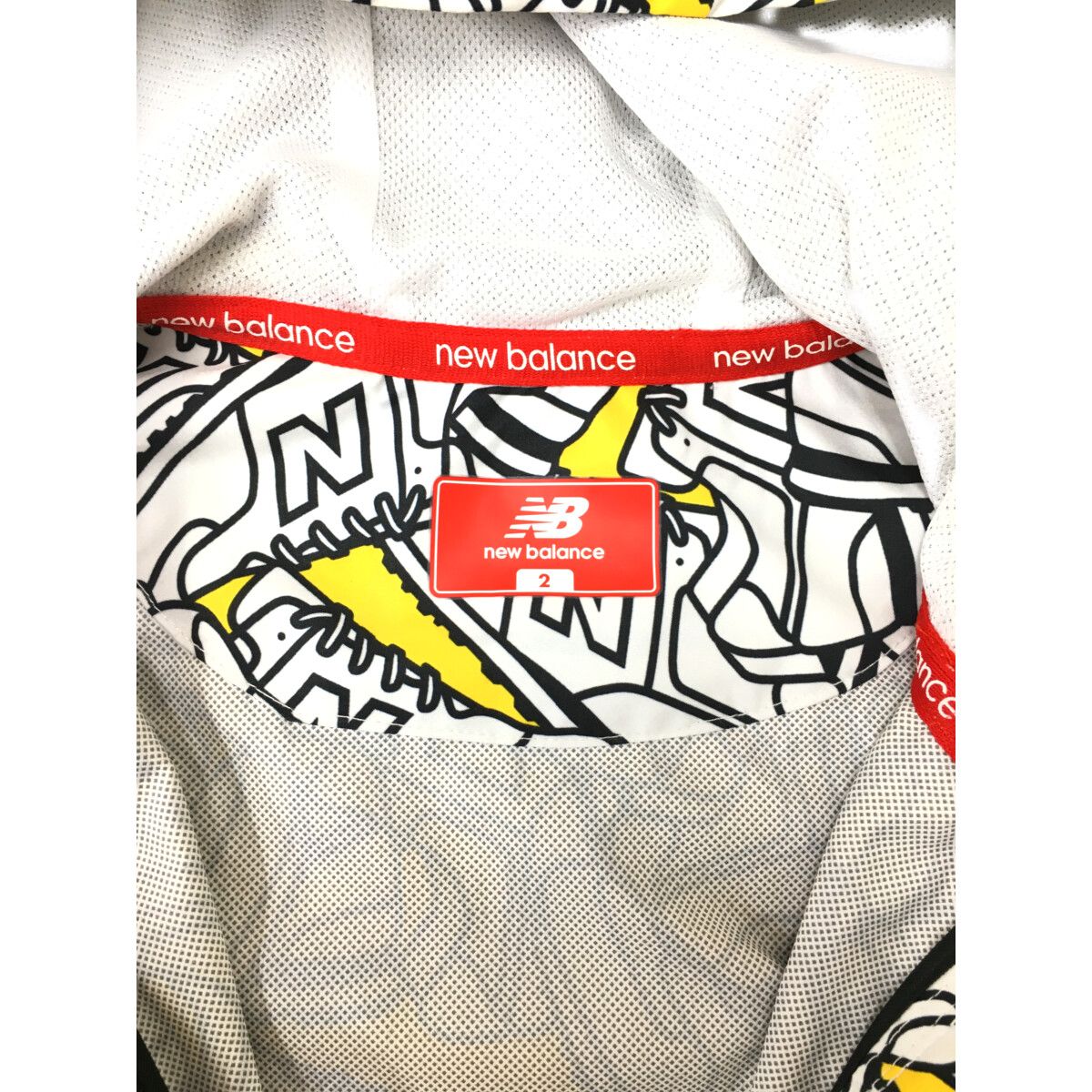 NEW BALANCE ニューバランス ゴルフ ニット パーカー ロゴ 柄 2 ニューバランスゴルフ NB ロゴライン切替ダンボールニット