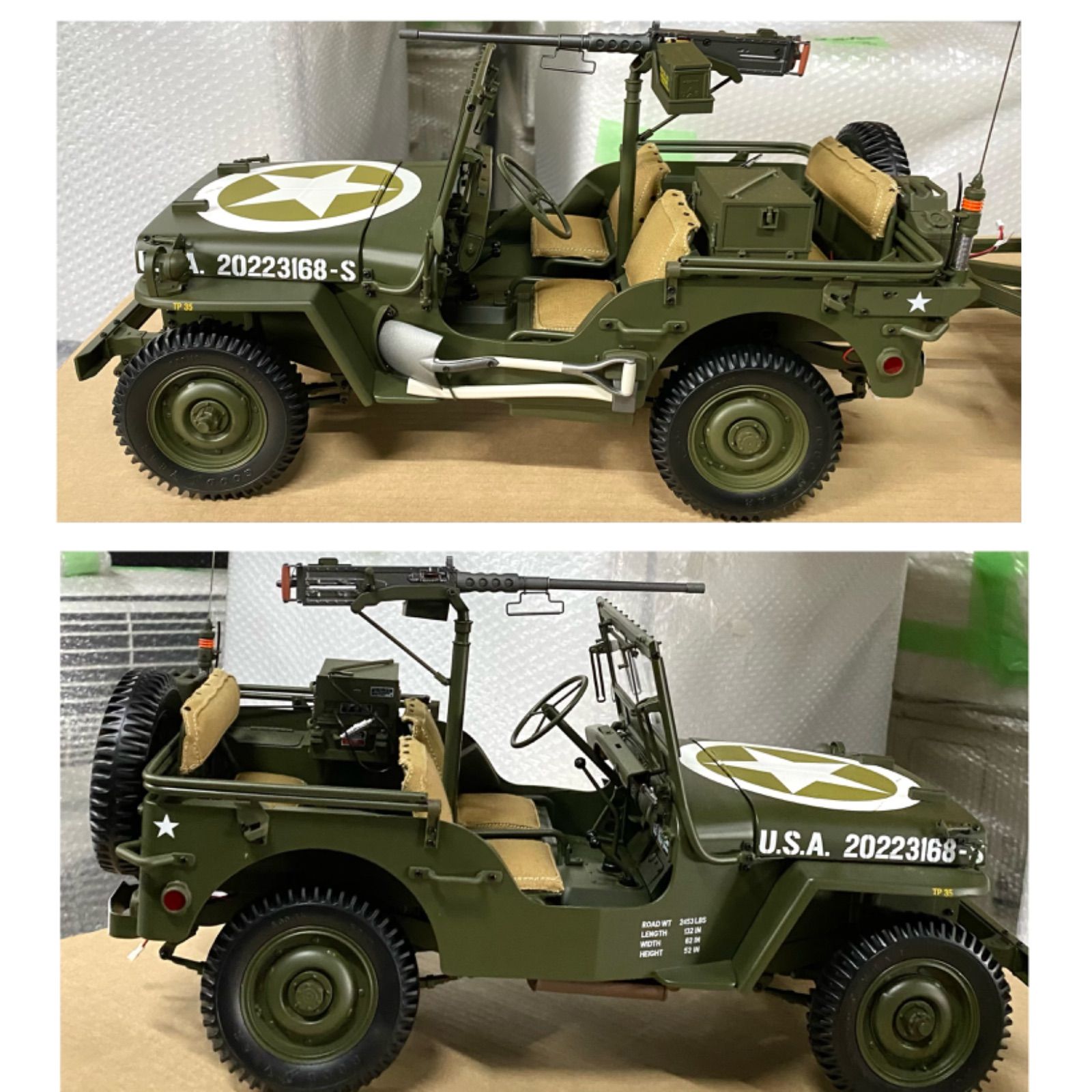 hachette アシェット 1/8 JEEP ジープ Willys MB 110 ウイリスMB