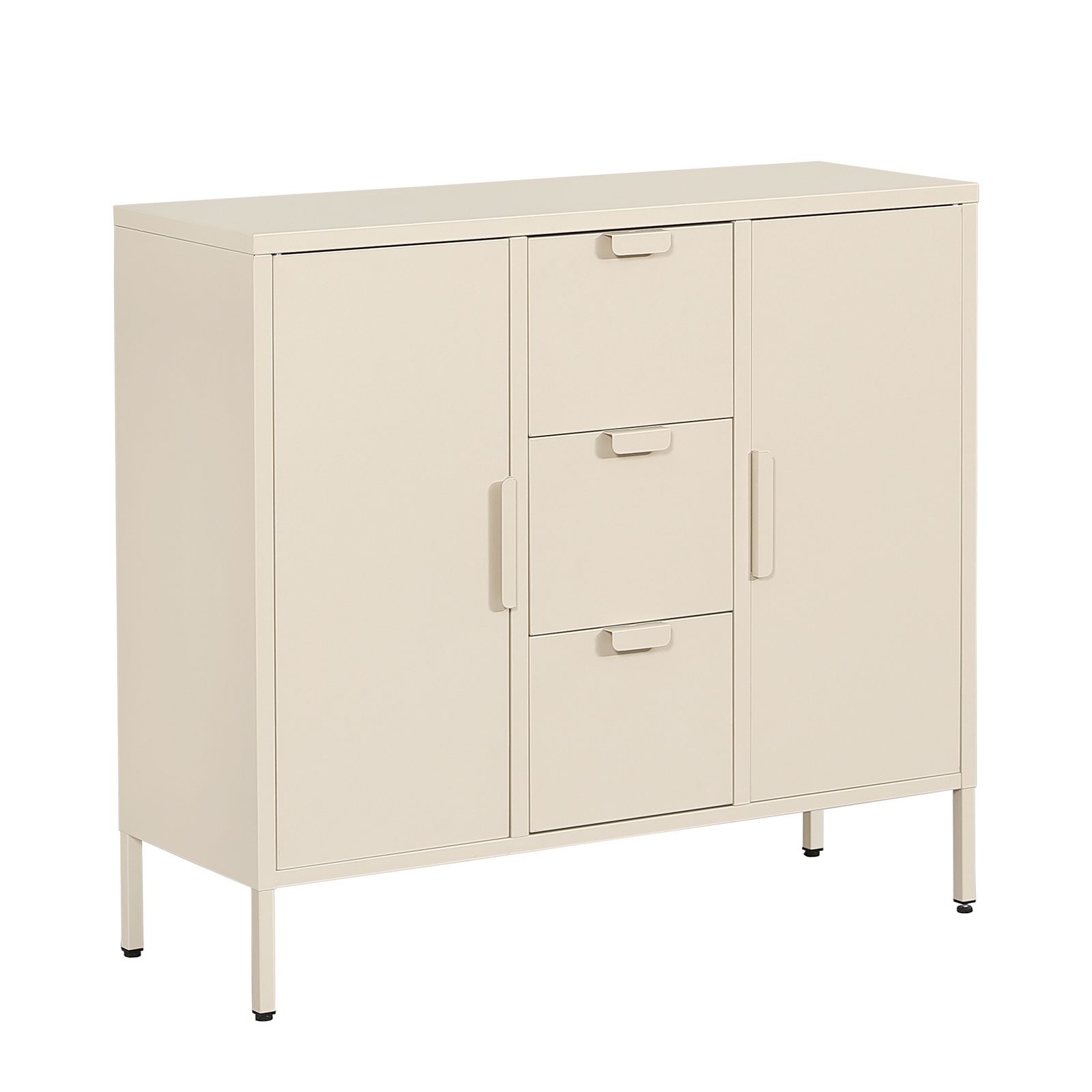 8%割」 キャビネット スチール サイドボード メタル 金属製 扉付き