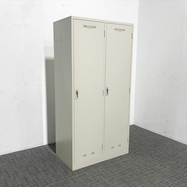 2人用ロッカー 鍵付き SLK型 生興 ニューグレー