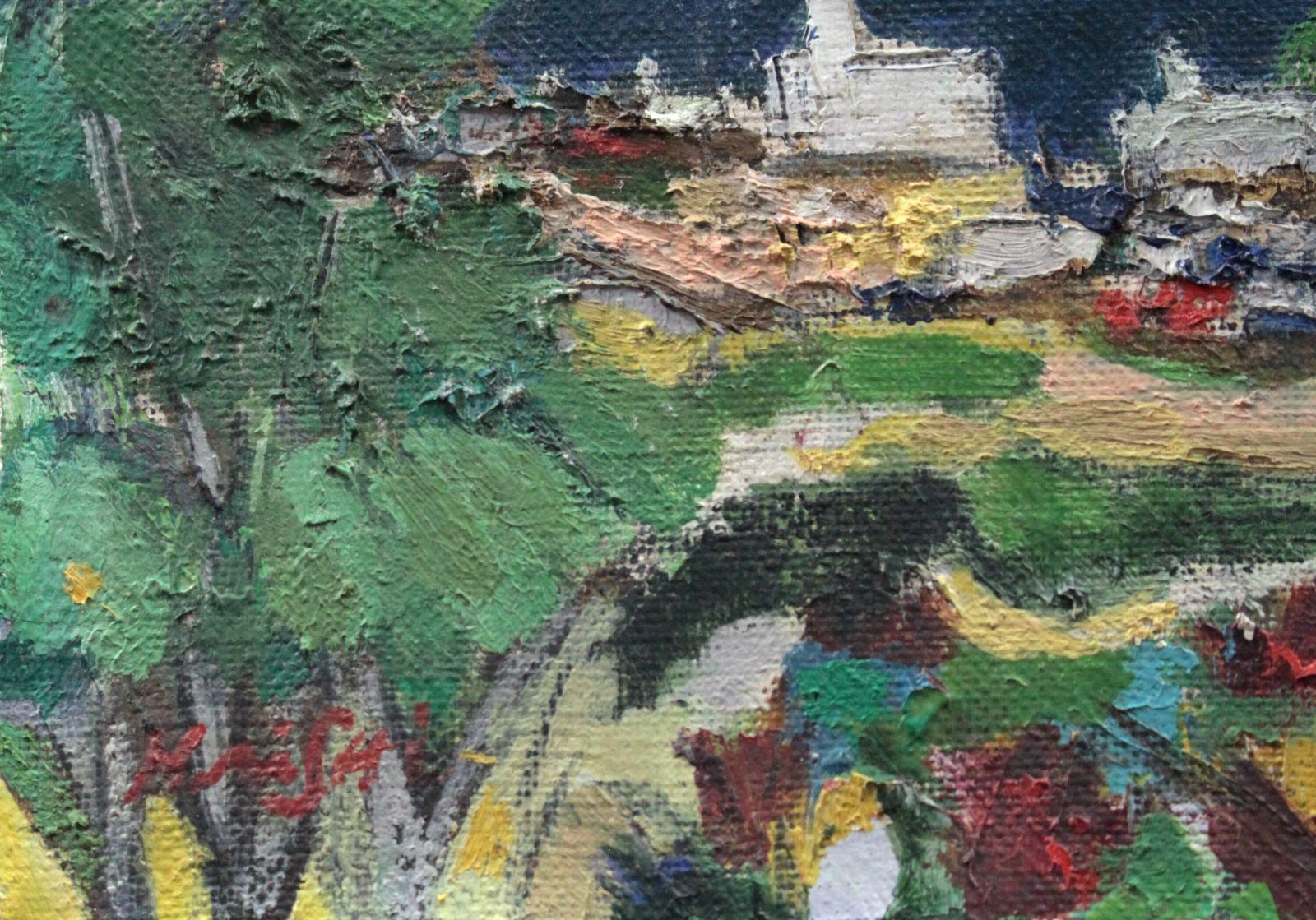 作家不明『風景』油彩画【真作保証】 絵画 作家不明『風景』油彩画【真作保証】 絵画 - メルカリ