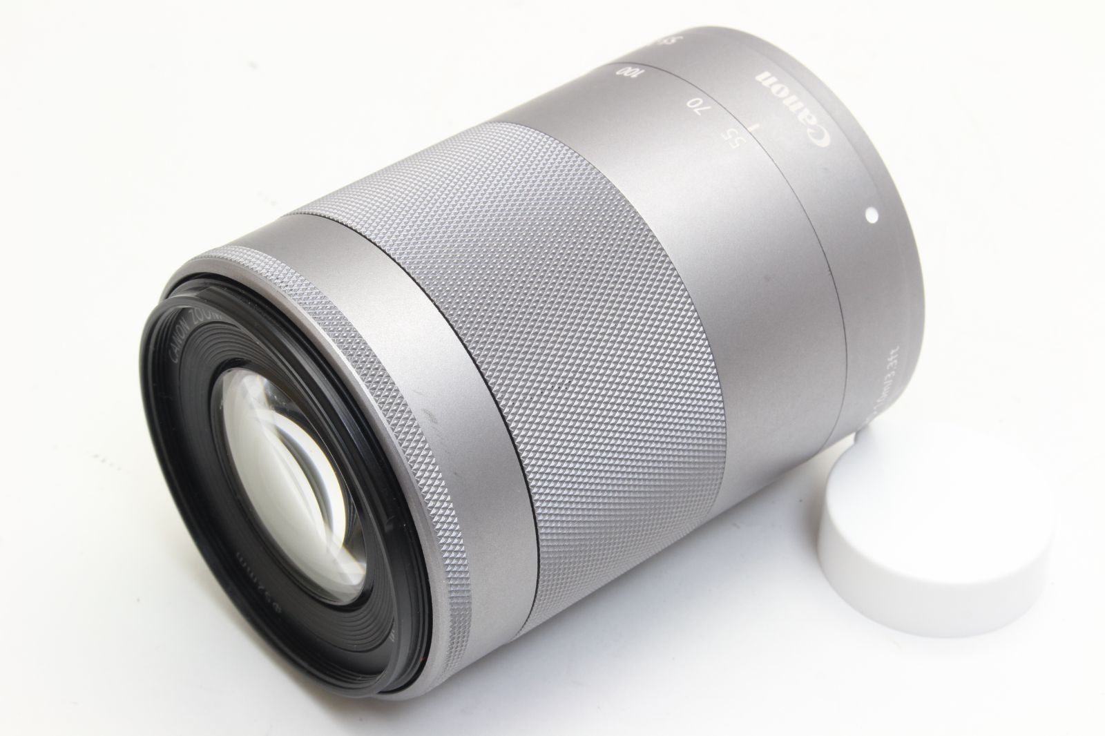 AB Canon キヤノン EF-M 55-200mm F4.5-6.3 IS STM シルバー 初期不良返品無料 9-68