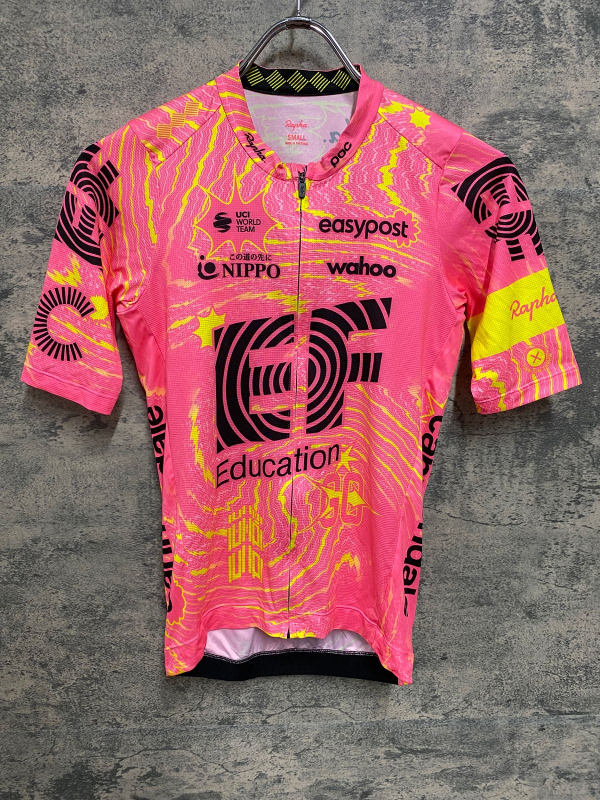 JM436 ラファ Rapha EF EDUCATION-EASYPOST MEN S PRO TEAM JERSEY 半袖 サイクルジャージ ピンク S