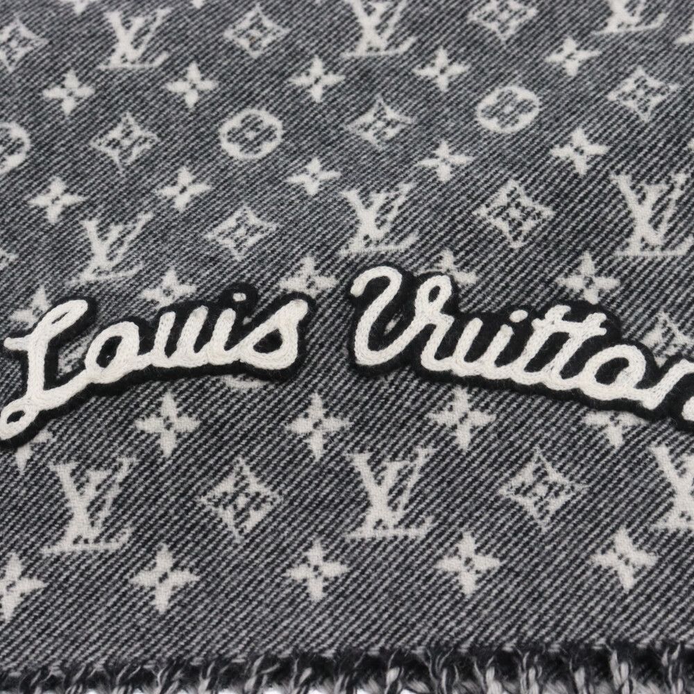 LOUIS VUITTON (ルイヴィトン) エシャルプ デニム エンベリッシュド