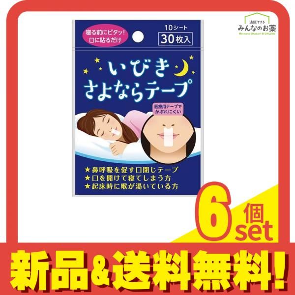 リバテープ製薬 いびきさよならテープ 30枚 6個セット