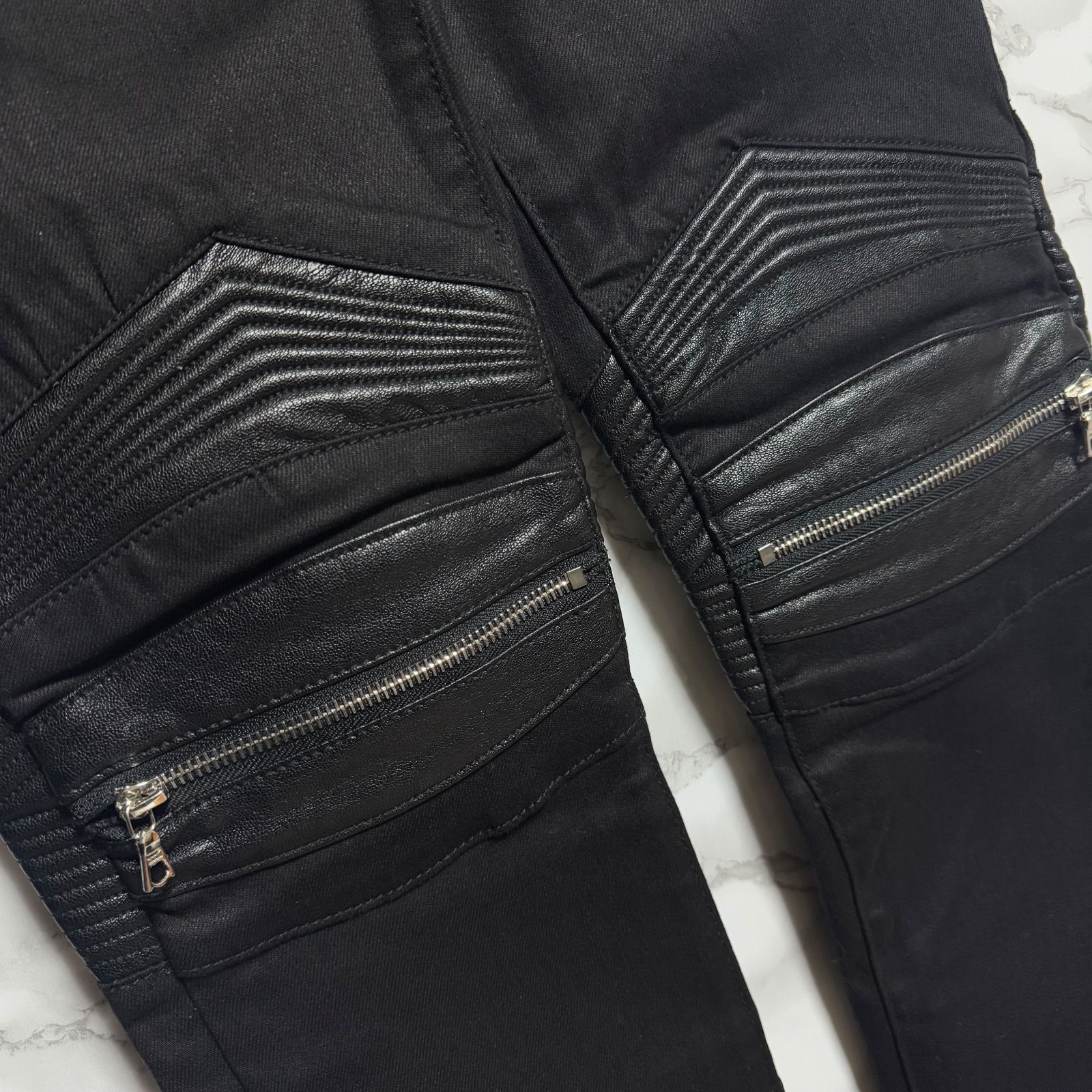 ✨新品未使用品/タグ付き✦mnml✦ストレッチバイカーデニムパンツ ✨新品未使用品/タグ付き✦mnml✦ストレッチバイカーデニム