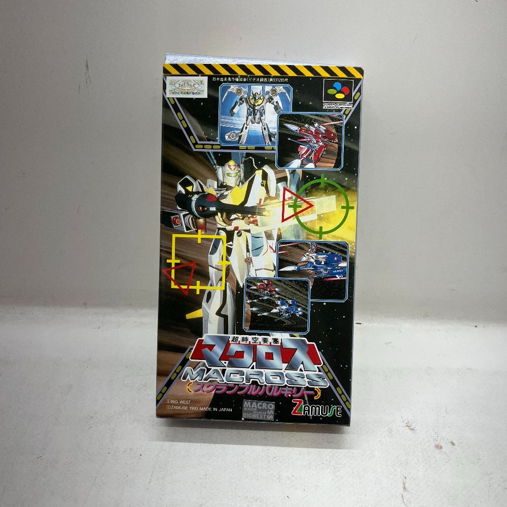06w3387 超時空要塞 マクロス スクランブルバルキリー  ゲームソフト  スーパーファミコン  【中古品】