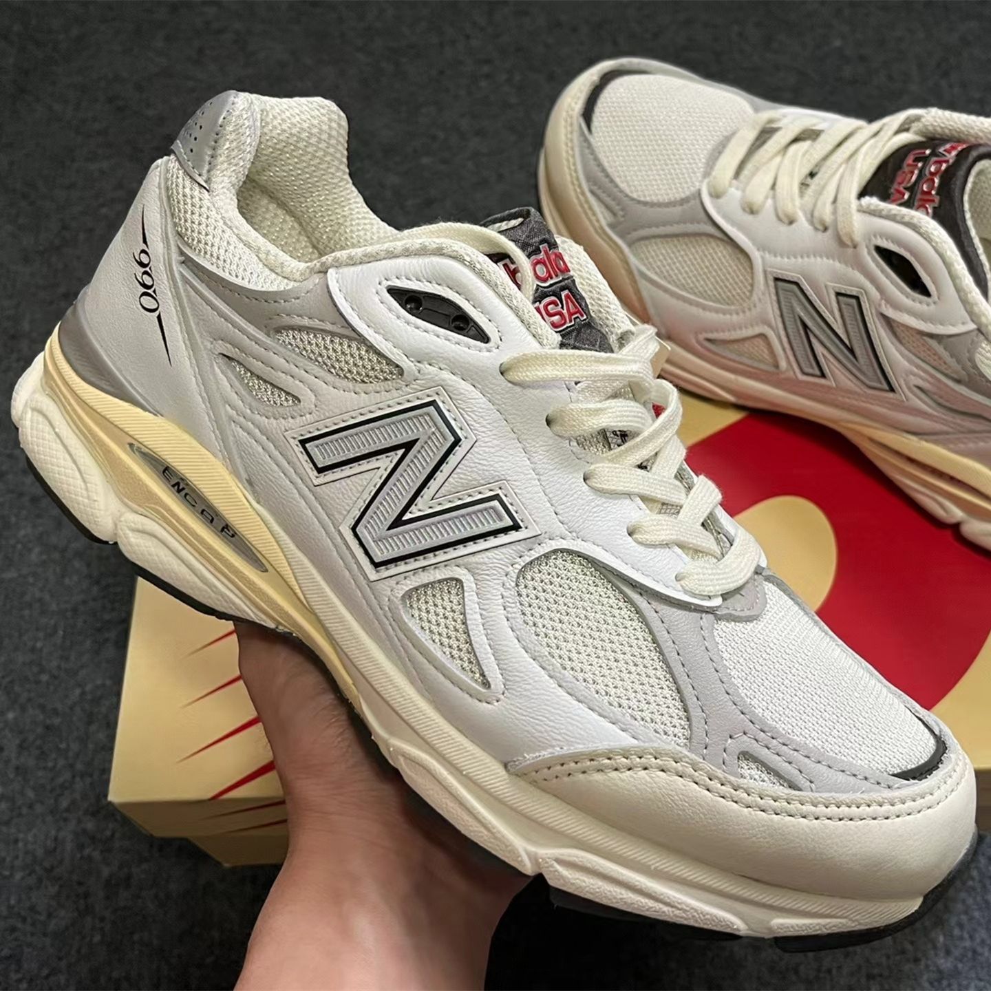 NEW BALANCE 990V3 SEA SALT/RAIN CLOUD ニューバランス 990V3 シーソルト/レインクラウド M990AL3 -  メルカリ