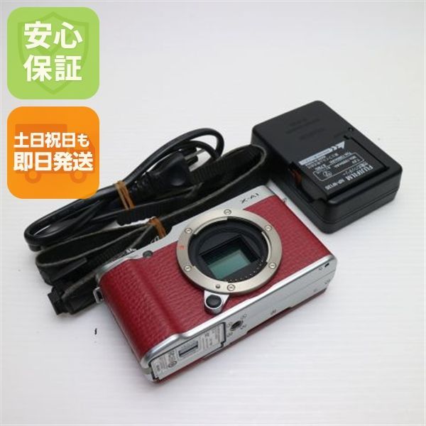 超 FUJIFILM X-A1 レッド 即日発送 ミラーレス一眼 FUJIFILM 本体 土日祝発送OK 04000