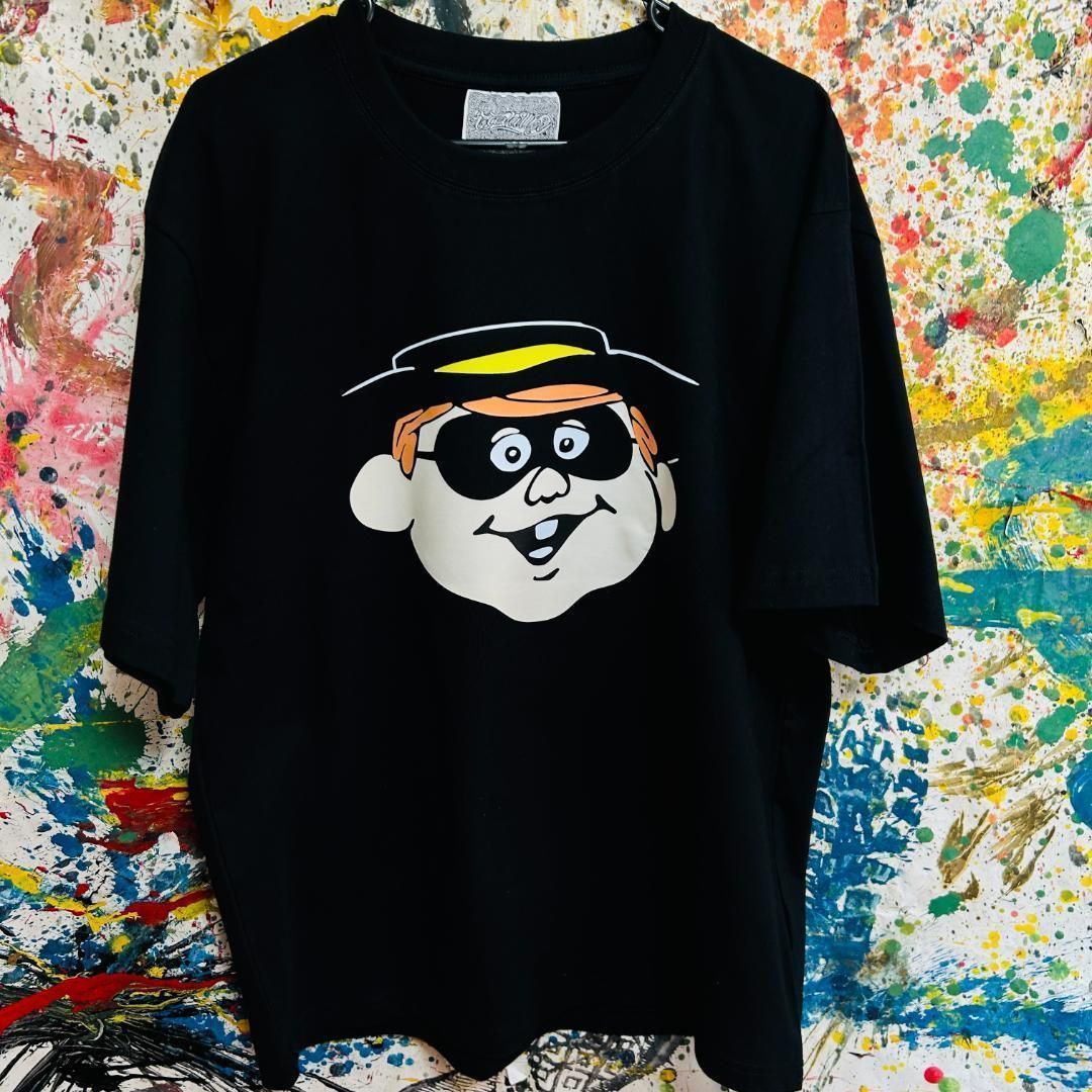 ハンバーグラー90.s リプリント Tシャツ 半袖 メンズ 新品 個性的 レトロ ティーシャツ MacDonald キャラクター 可愛い - メルカリ