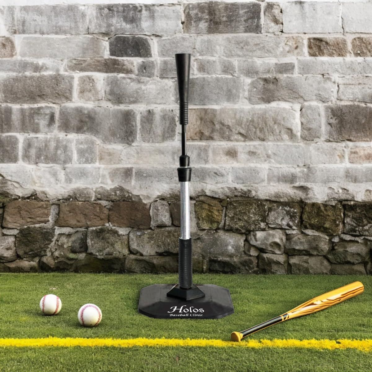 Style 基本SET 本体＋ボール受け1個 HolosBaseballClinic バッティングティー スタンド 高さ調整 頑丈 ゴム アイアン スプリング式 基本SET 本体＋ボール受け1個