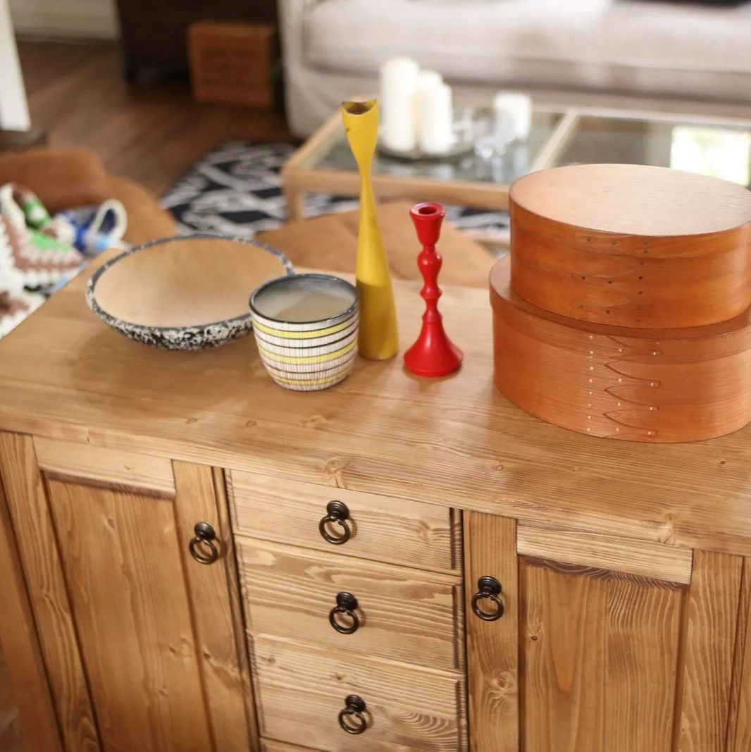 天然木 キッチンボード 幅95cm 食器棚 キッチンカウンター キッチン収納 収納家具 NEXPOTALLINN_EU