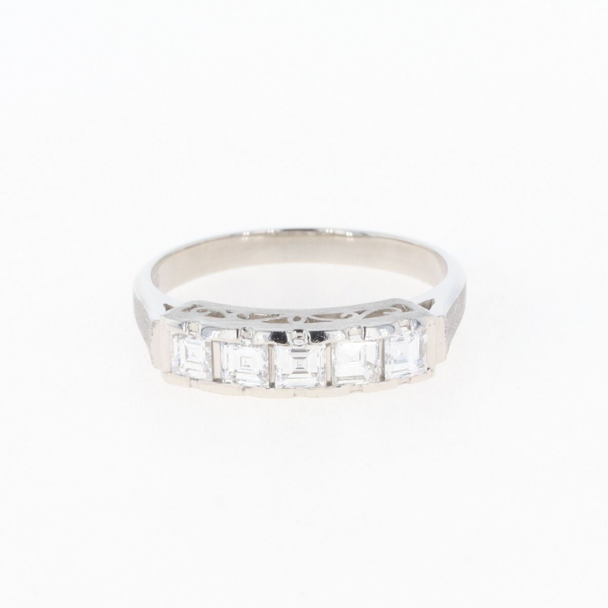 メレダイヤ デザインリング プラチナ 指輪 リング 10.5号 Pt900
