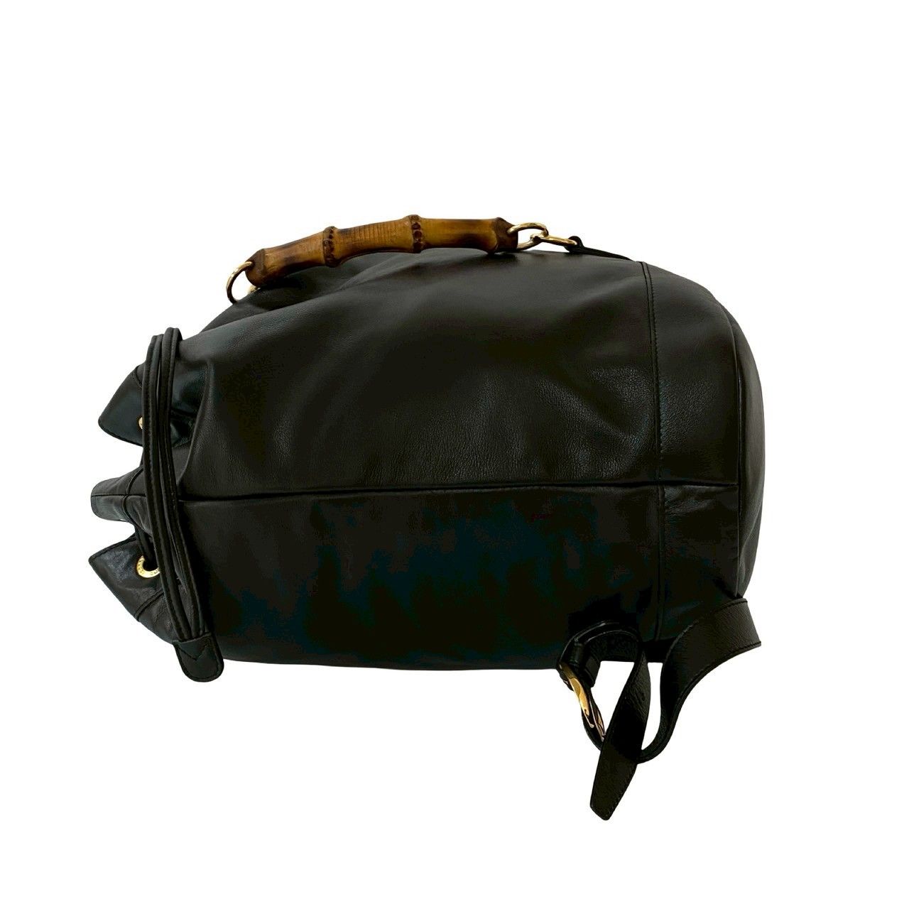 【希少色】オールドグッチ GUCCI ★ バンブー　リュック　レザー Vintage Gallery Rococo OLD GUCCI 世界No.1のコレクション！