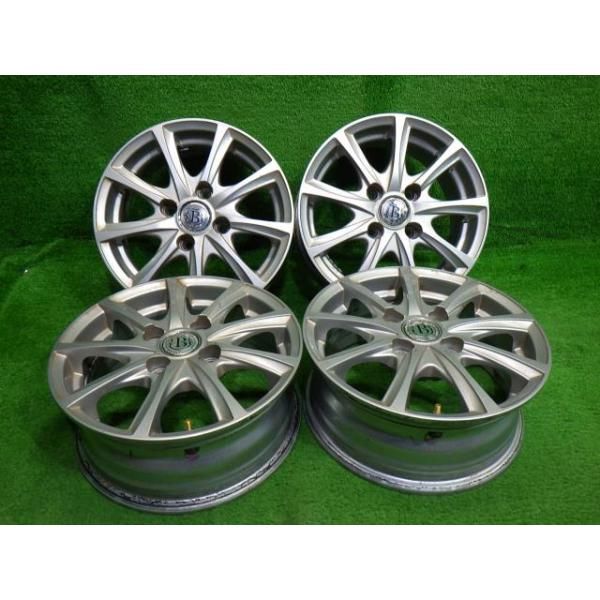 ブランドルライン ﾊﾟｯｿ ホイール アルミ シルバー 13インチ 5J 4穴 4本  