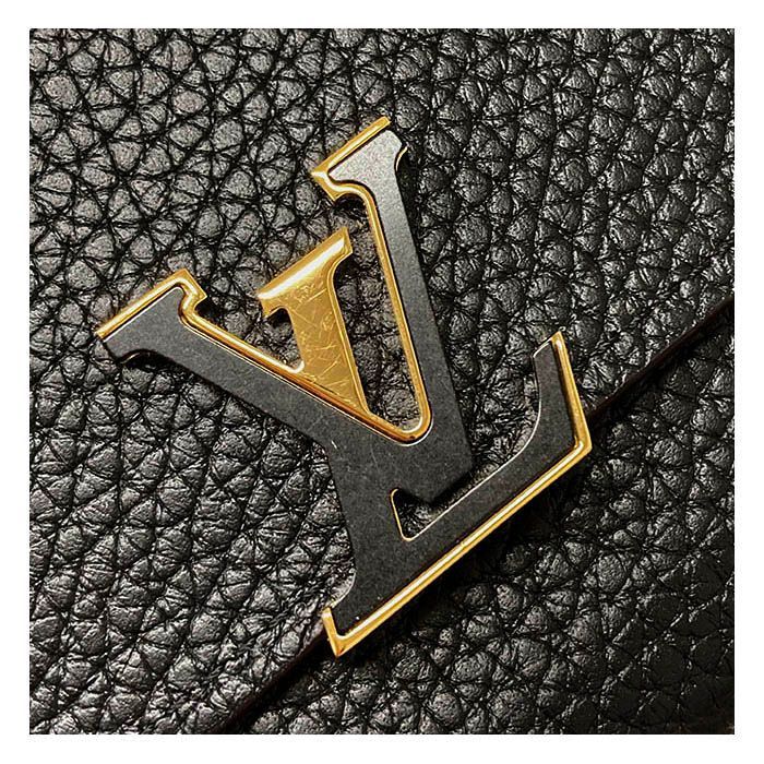 ♡美品♡ルイ・ヴィトン（トリヨン×パイソン）ポルトフォイユ・カプシーヌ　黒 ルイヴィトン トリヨンレザー ポルトフォイユ・カプシーヌ