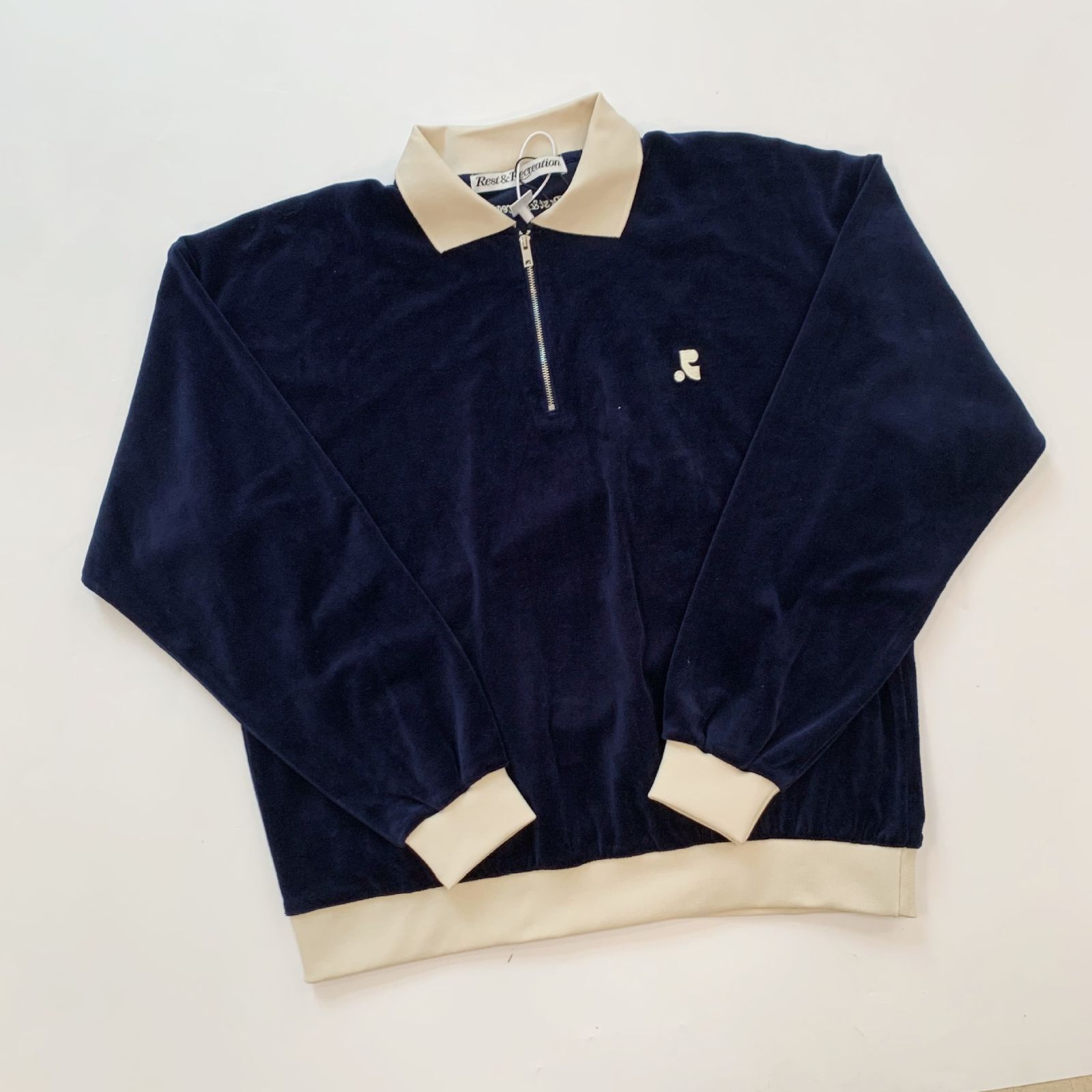 Rest&Recreation RR VELVET HALF ZIP-UP トップス スウェット 男女兼用