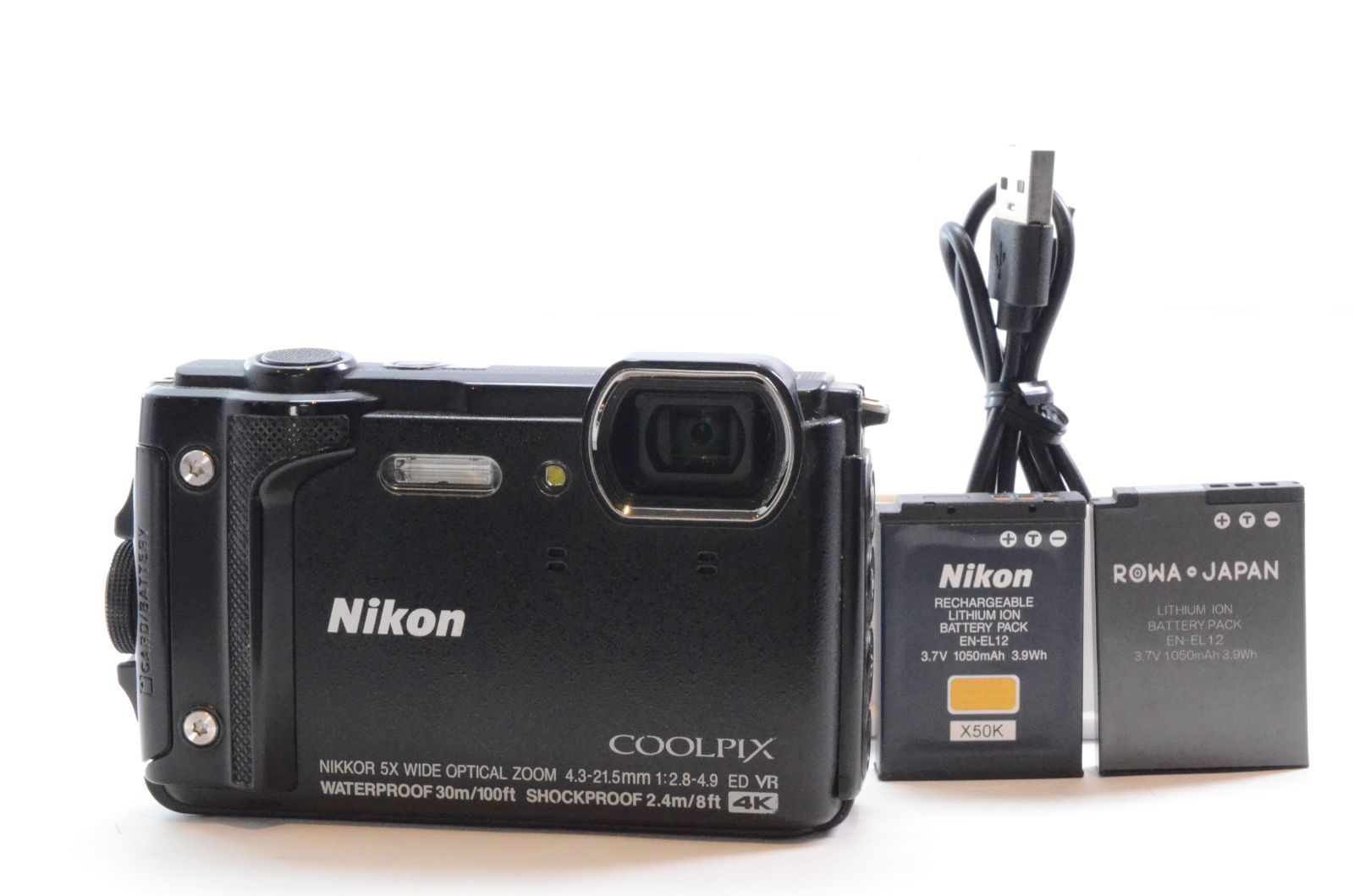 【動作未確認】Nikon COOLPIX W300 デジタルカメラ ブラック Amazon | Nikon デジタルカメラ COOLPIX W300 BK クールピクス 1605万