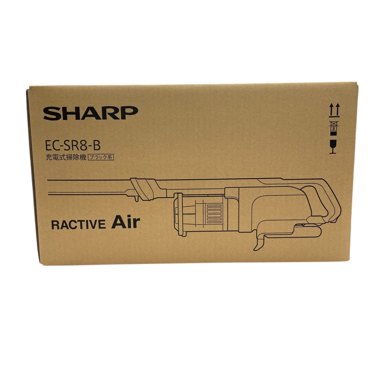 SHARP コードレススティック掃除機 ラクティブエア ブラック系 EC-SR8
