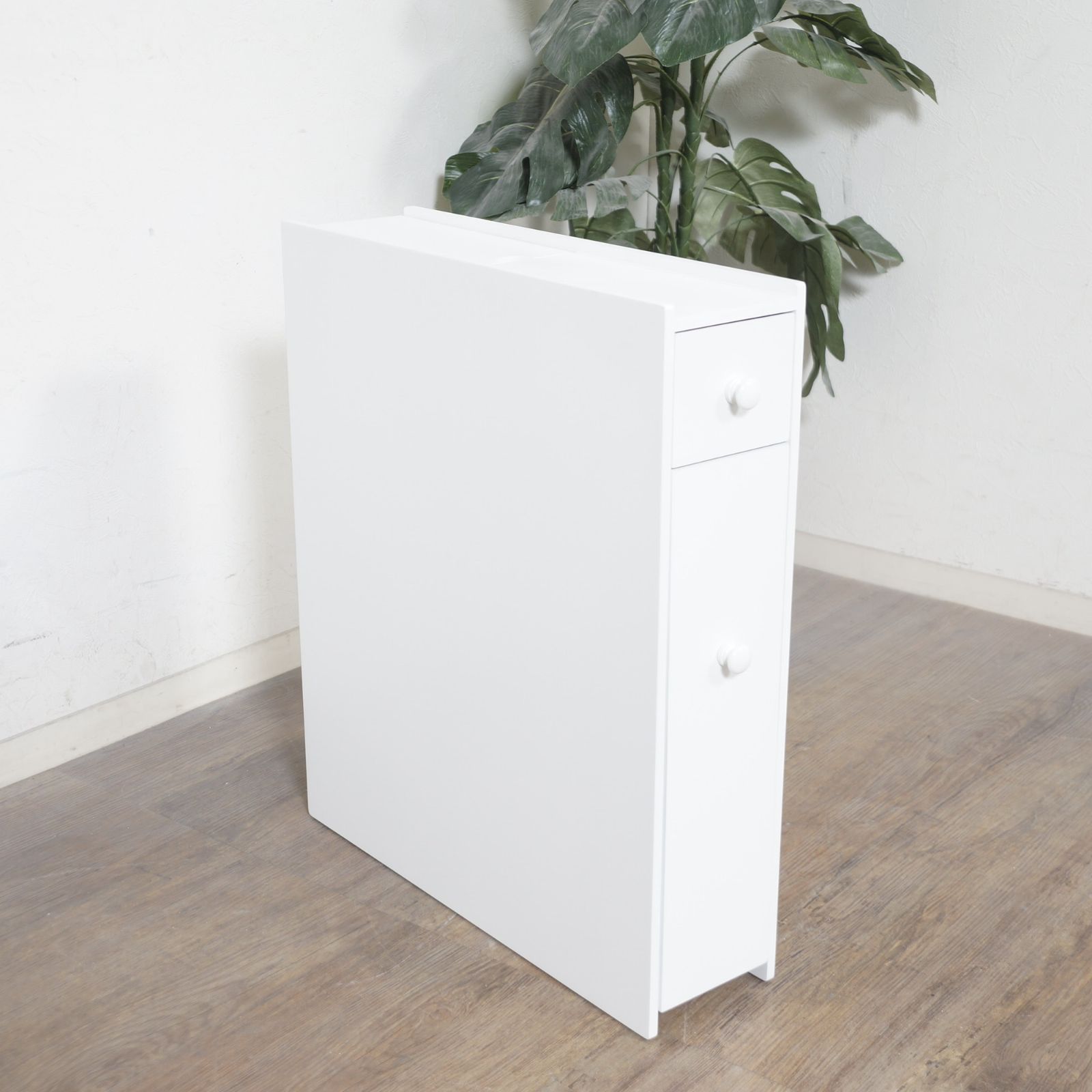 送料無料 Y 【新品】すき間にピッタリ スリムトイレラック 幅14cm 省