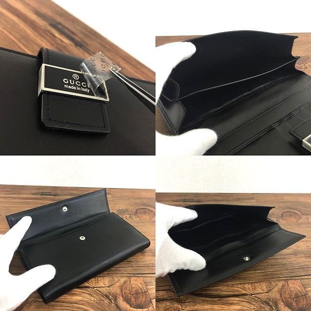 473 美品 グッチ 長財布 035.0416.2103 ブラック - Old Closet - メルカリ