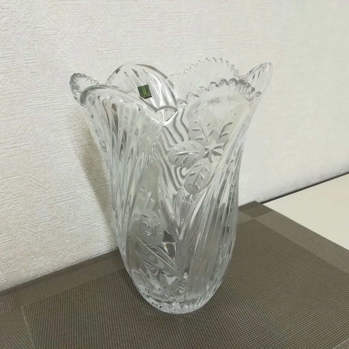 未使用に近い】 HOYAクリスタル フラワーベース 花瓶 ホーヤ 美品 送料