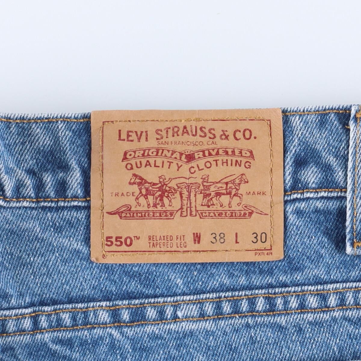 古着 90年代 リーバイス Levi's 550 RELAXED FIT テーパードデニム