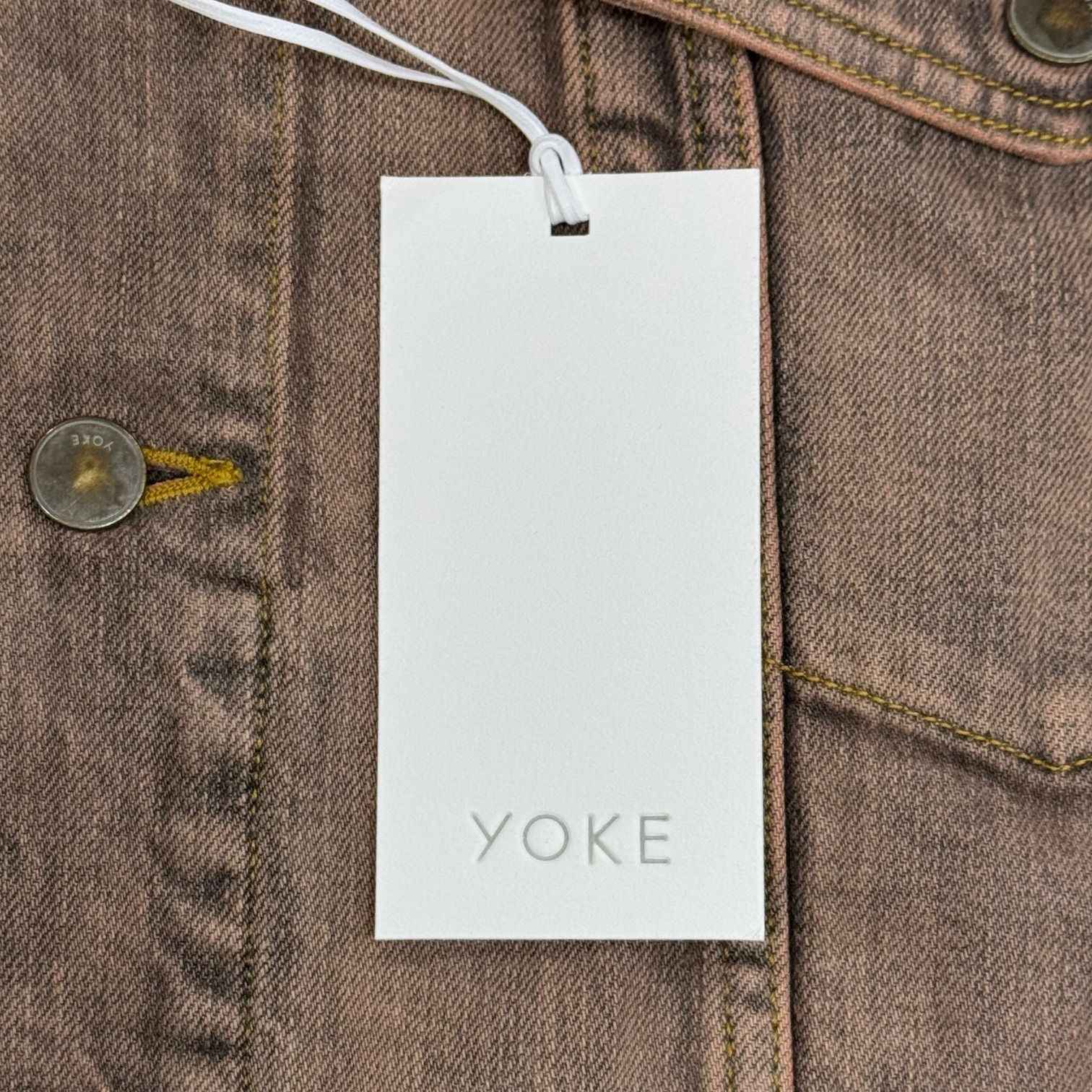 参考上代61600円 未使用 YOKE 24SS CUT-OFF WIDE DENIM TRUCKER JACKET 