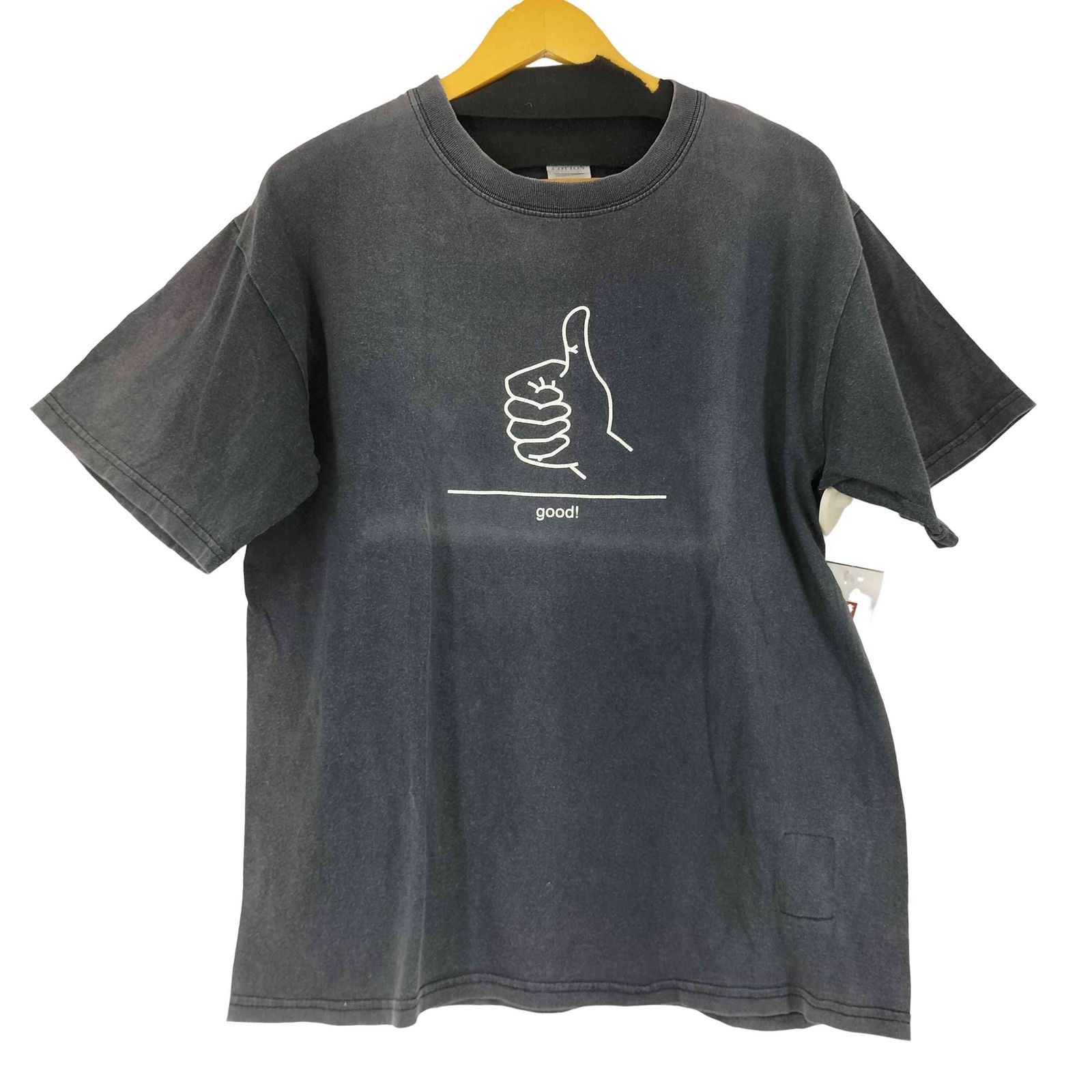 グッドイナフ GOODENOUGH 初期 両面プリント S/S Tシャツ ハンドサイン