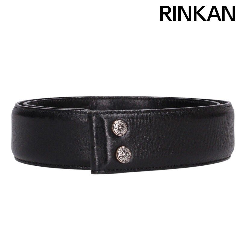 クロムハーツ 1.0 STRAP/1inchスクロールレーベルリベッツ レザー