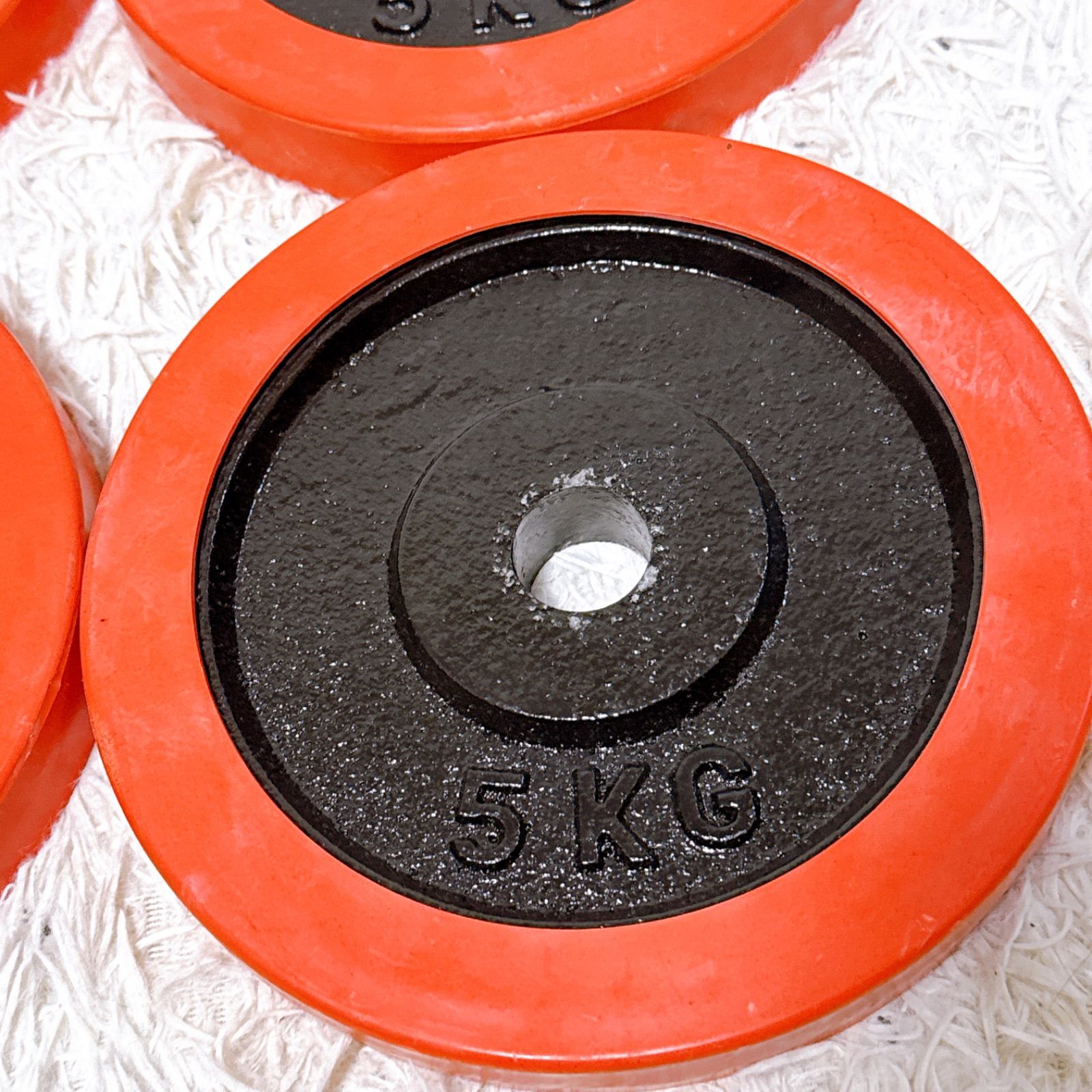 中古 プレート iROTEC アイロテック 28mm ラバープレート 5kg×4枚