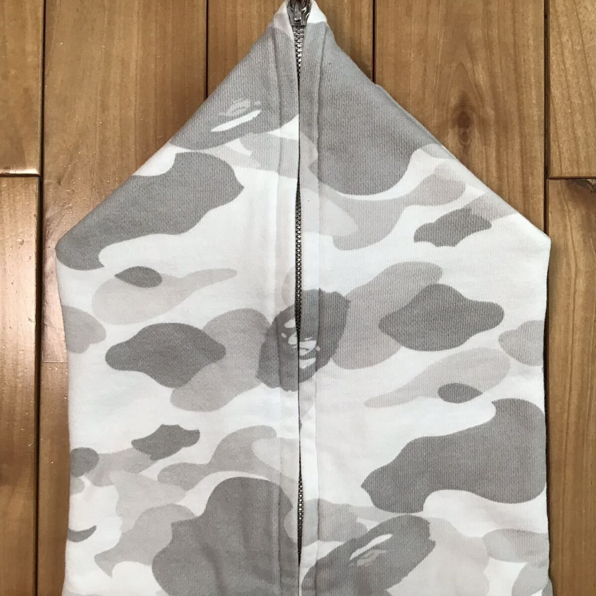 ☆初期☆ White camo フルジップ パーカー Sサイズ a bathing ape BAPE  