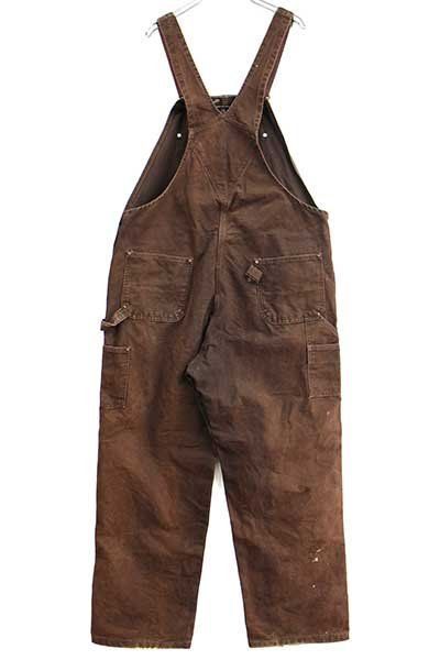 carharttカーハート ダック地 ダブルニー オーバーオール 焦げ茶 Carhartt カーハート ダック地 ダブルニーオーバーオール ダーク